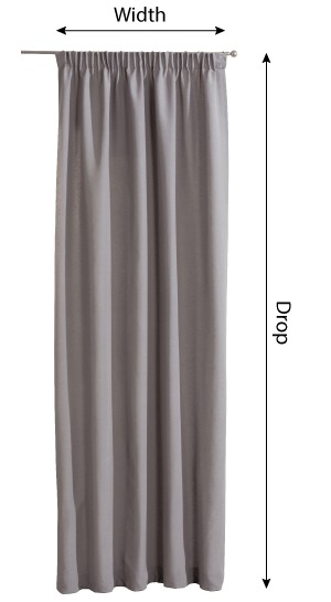 Pencil pleat curtains measurement