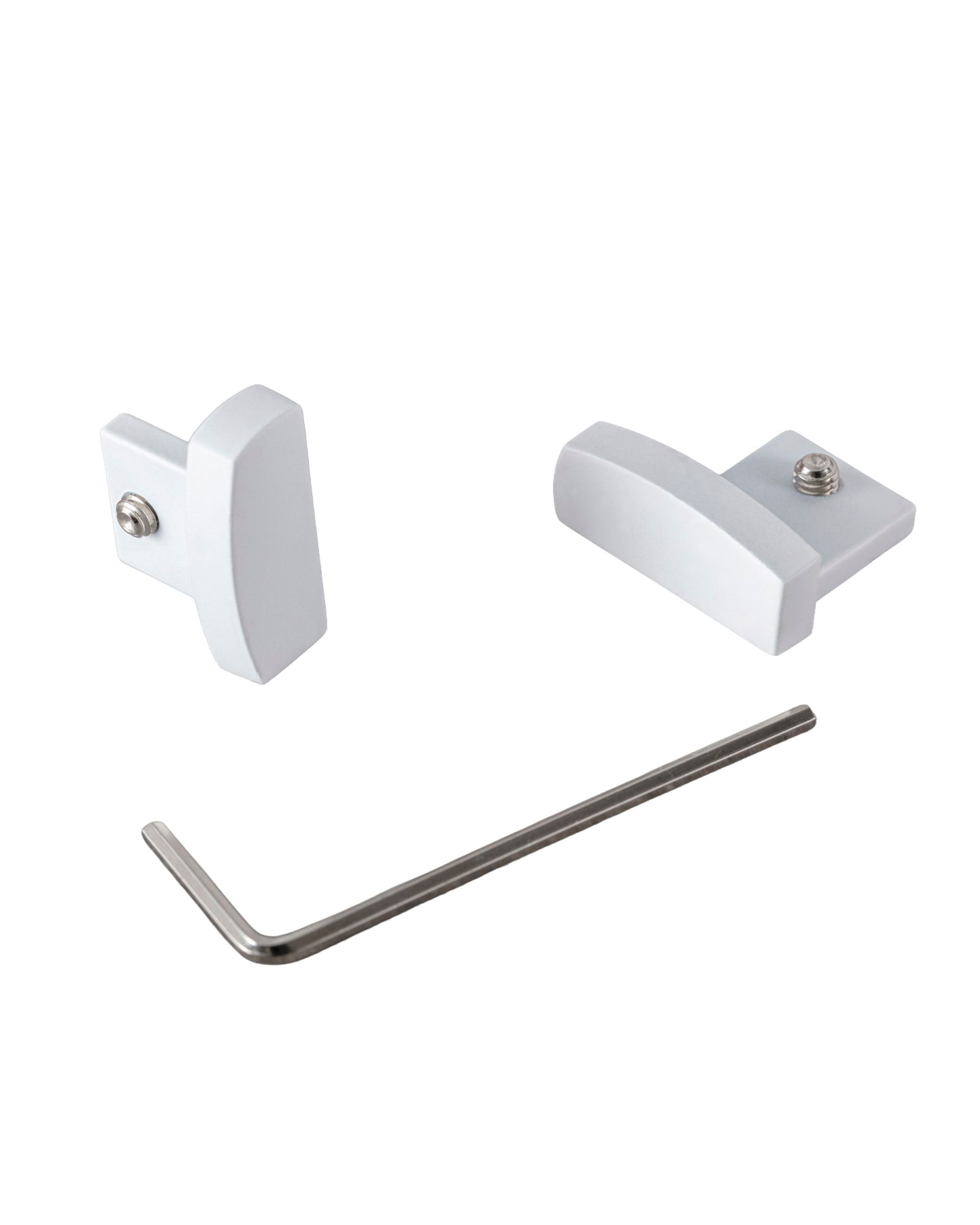 Premium ceiling rail cap white 2pc.