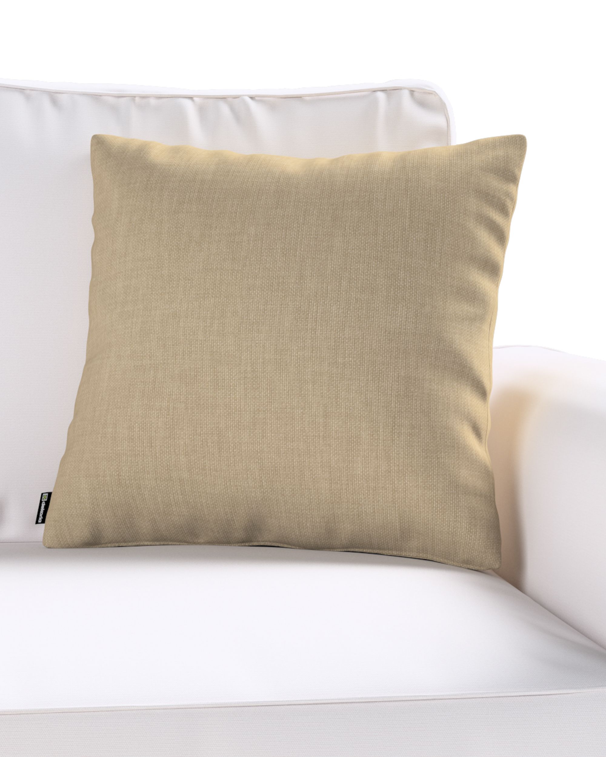 Kinga cushion cover colour beige fabric structured (hover)