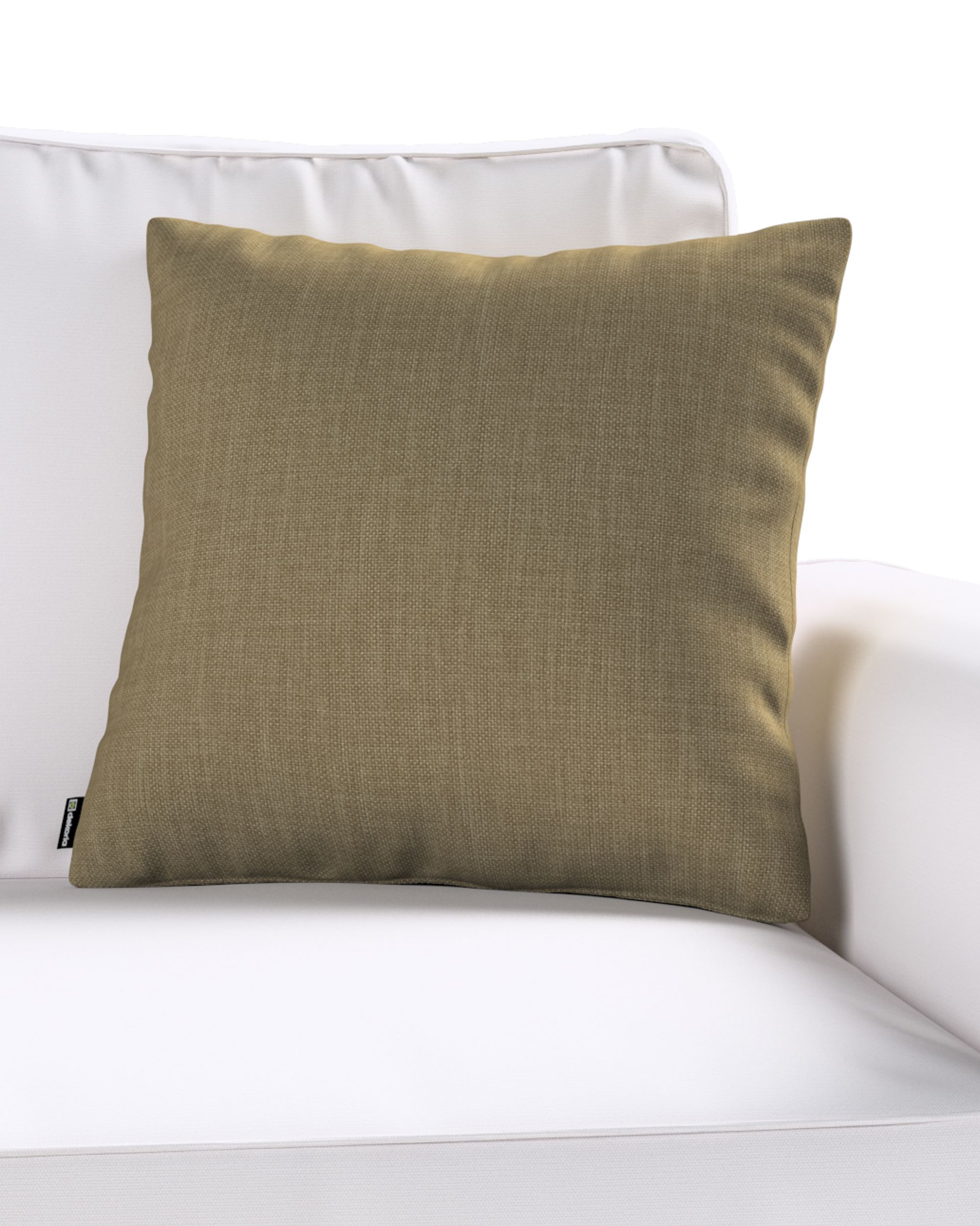 Kinga cushion cover colour brown fabric structured (hover)