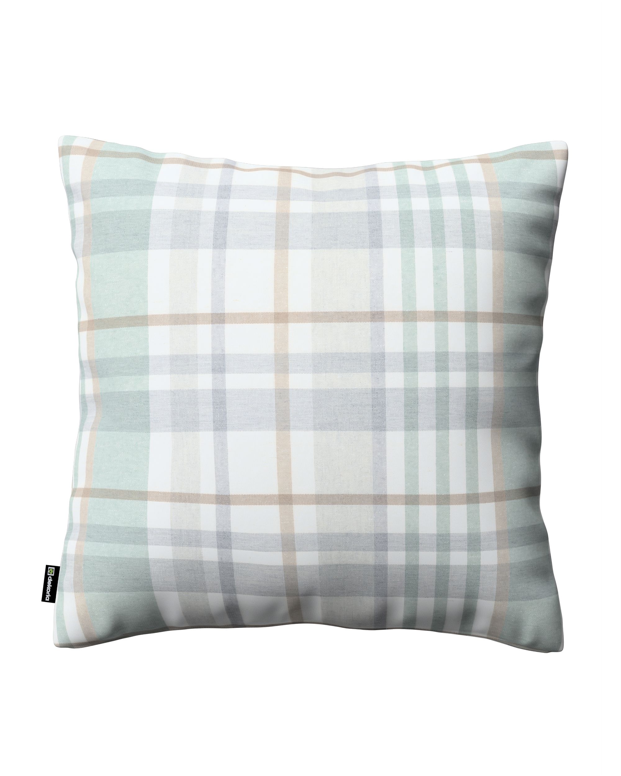 Kinga cushion cover colour green fabric patterned
