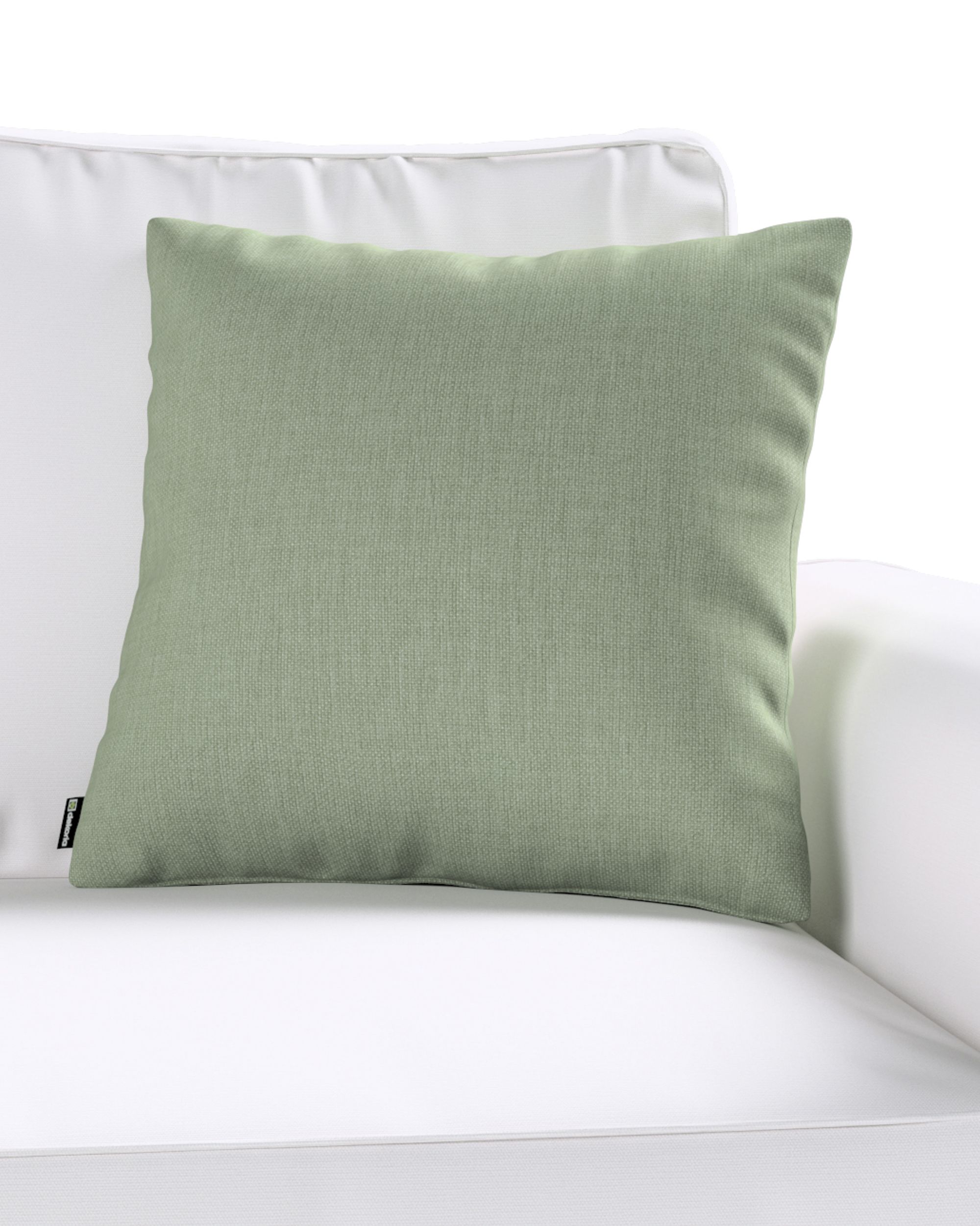 Kinga cushion cover colour green fabric structured (hover)