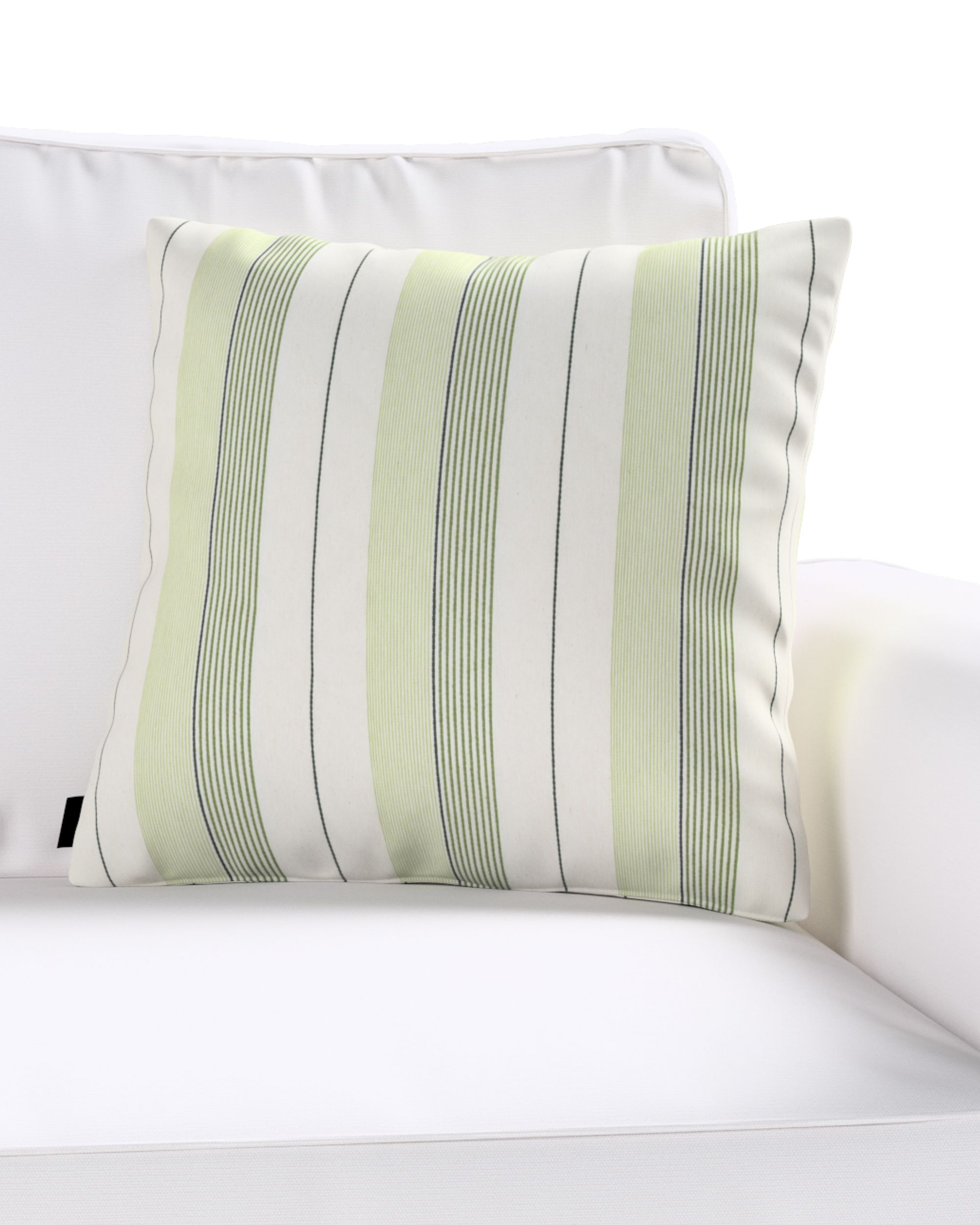 Kinga cushion cover colour green fabric structured, patterned (hover)