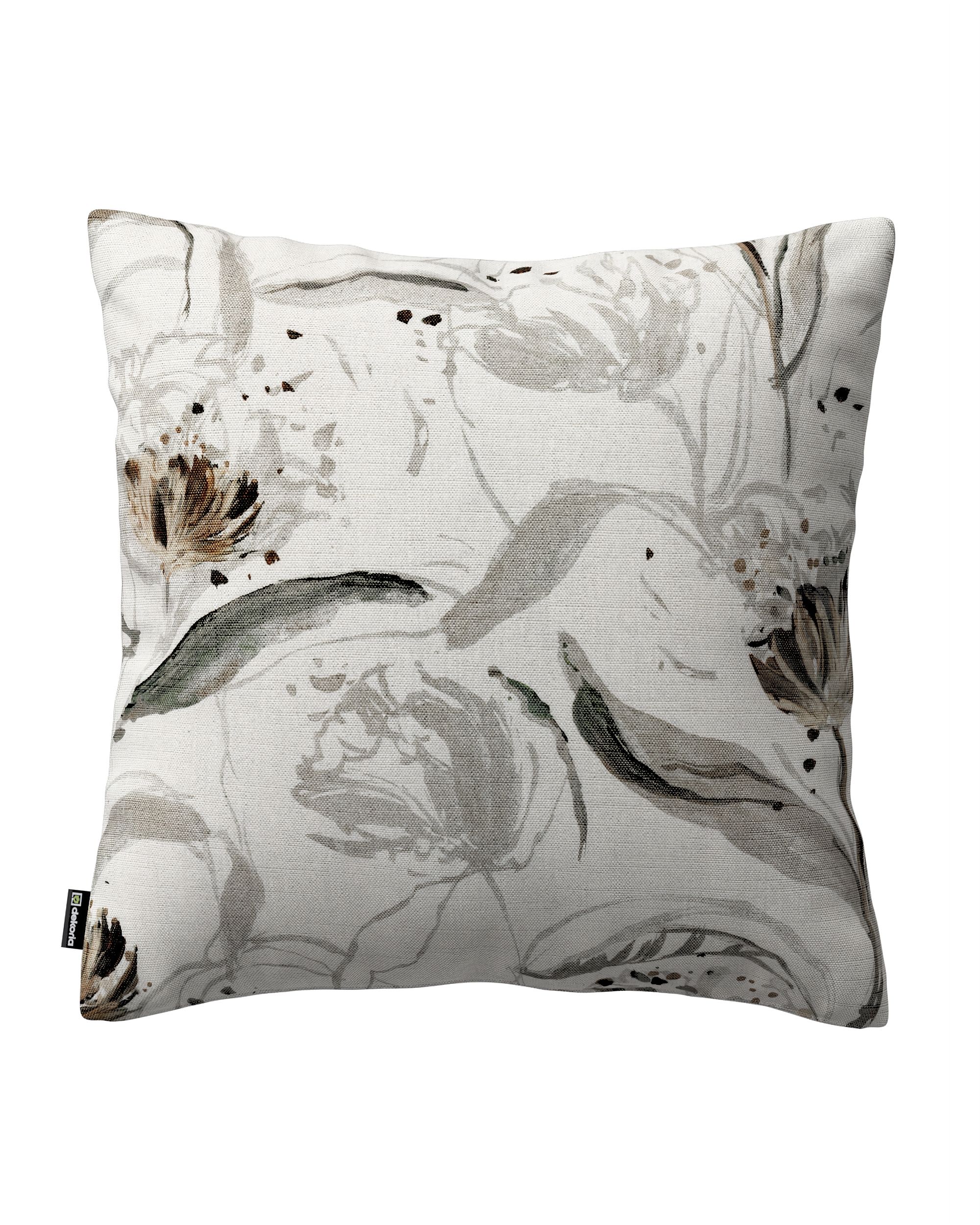 Kinga cushion cover colour grey fabric structured, patterned