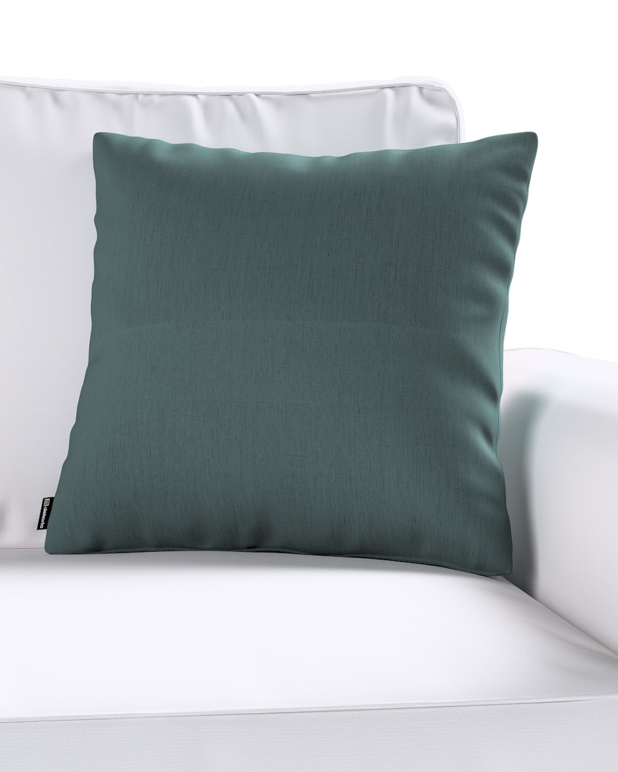 Kinga cushion cover colour green fabric semi-sheer, structured (hover)