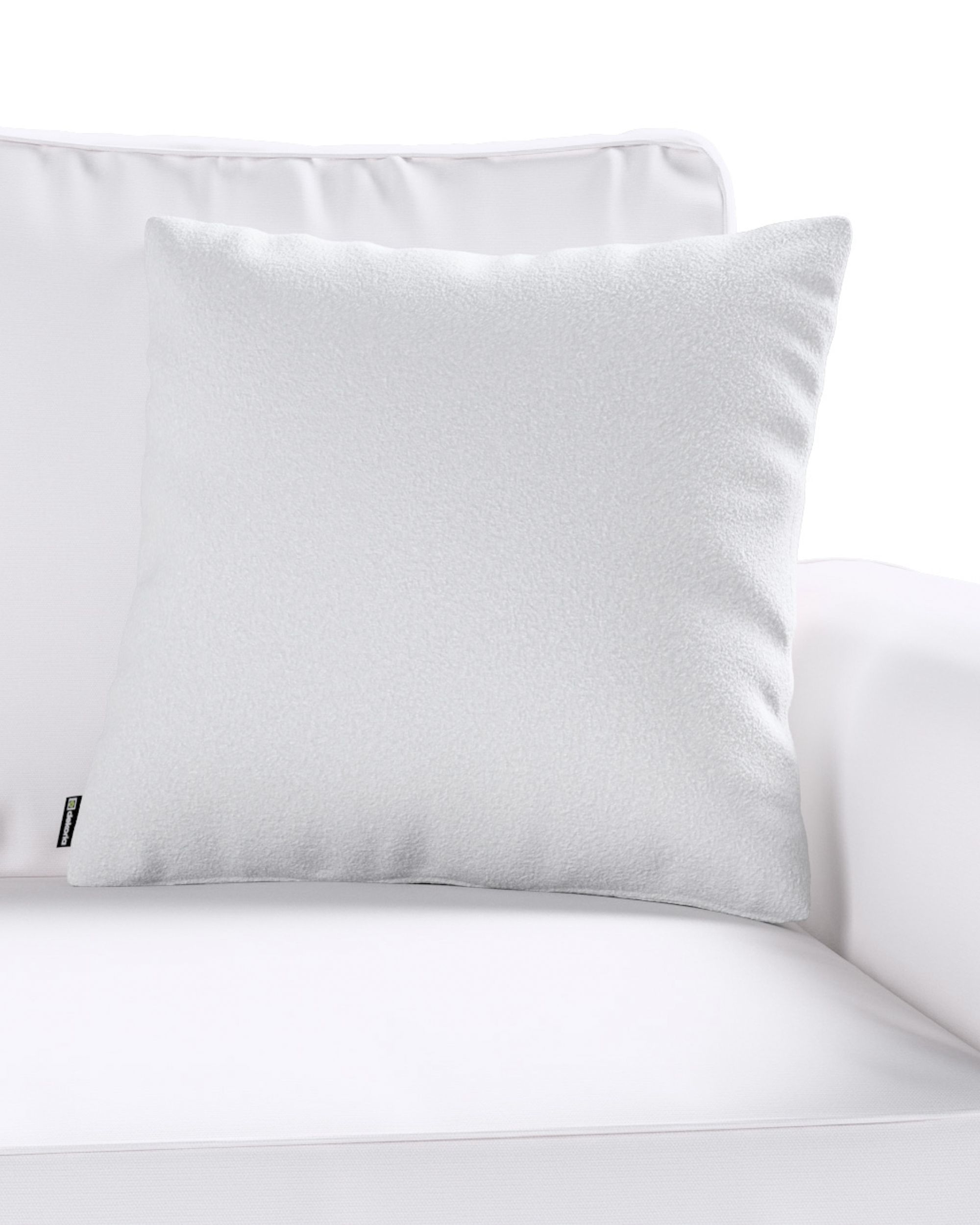 Kinga cushion cover colour white fabric structured (hover)