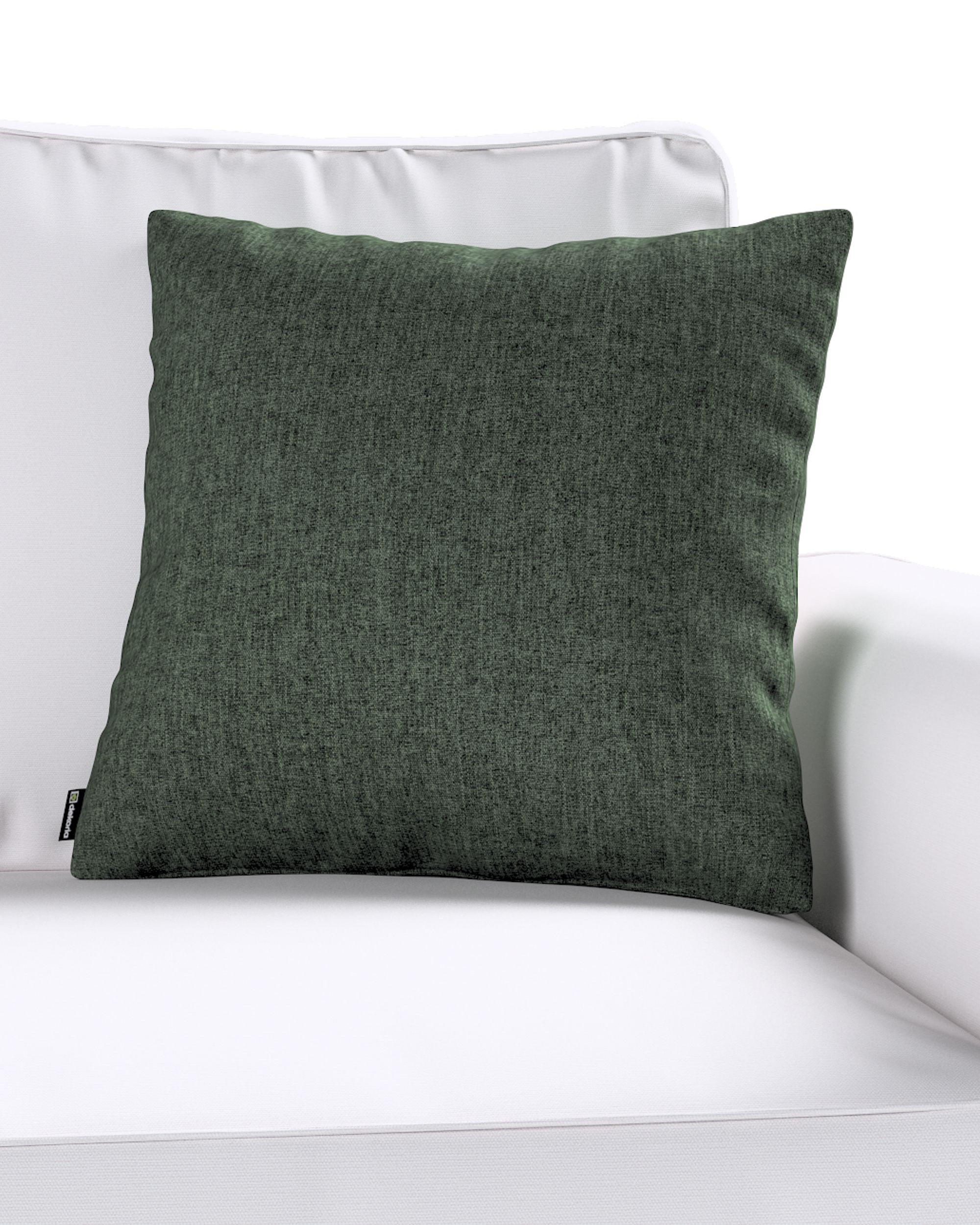 Kinga cushion cover colour green fabric structured (hover)