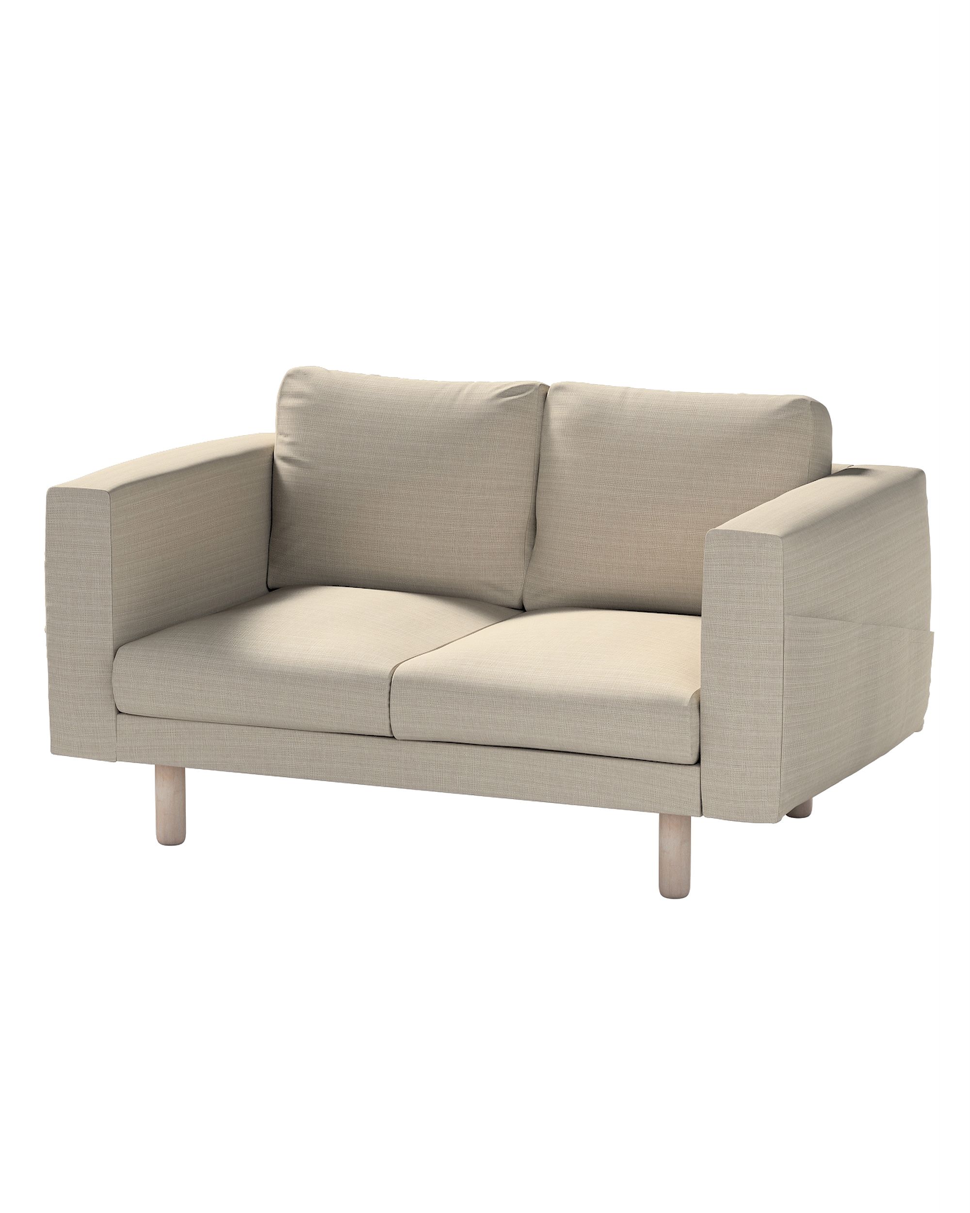 Norsborg 2-seat sofa cover colour beige fabric structured