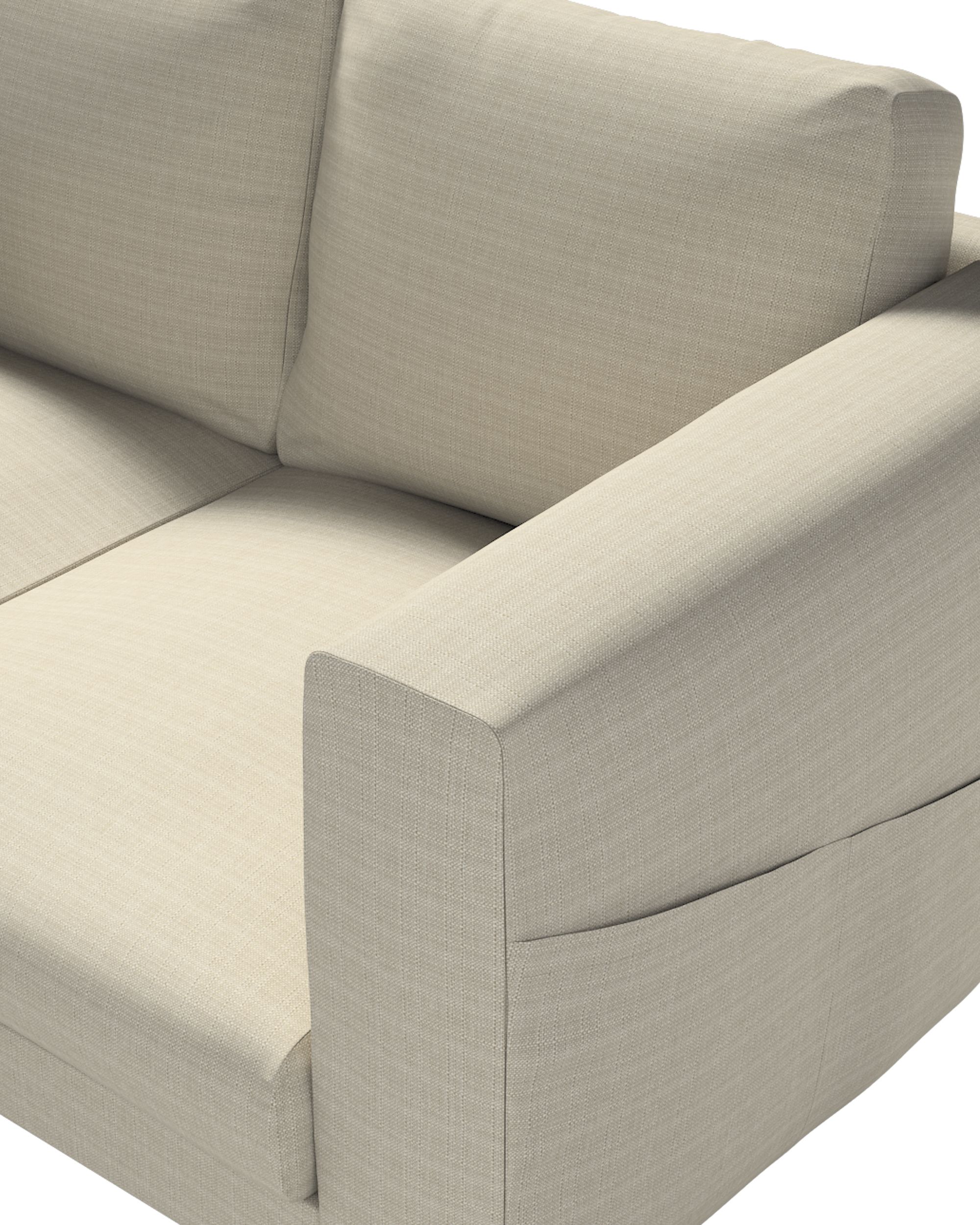 Norsborg 2-seat sofa cover colour beige fabric structured (hover)