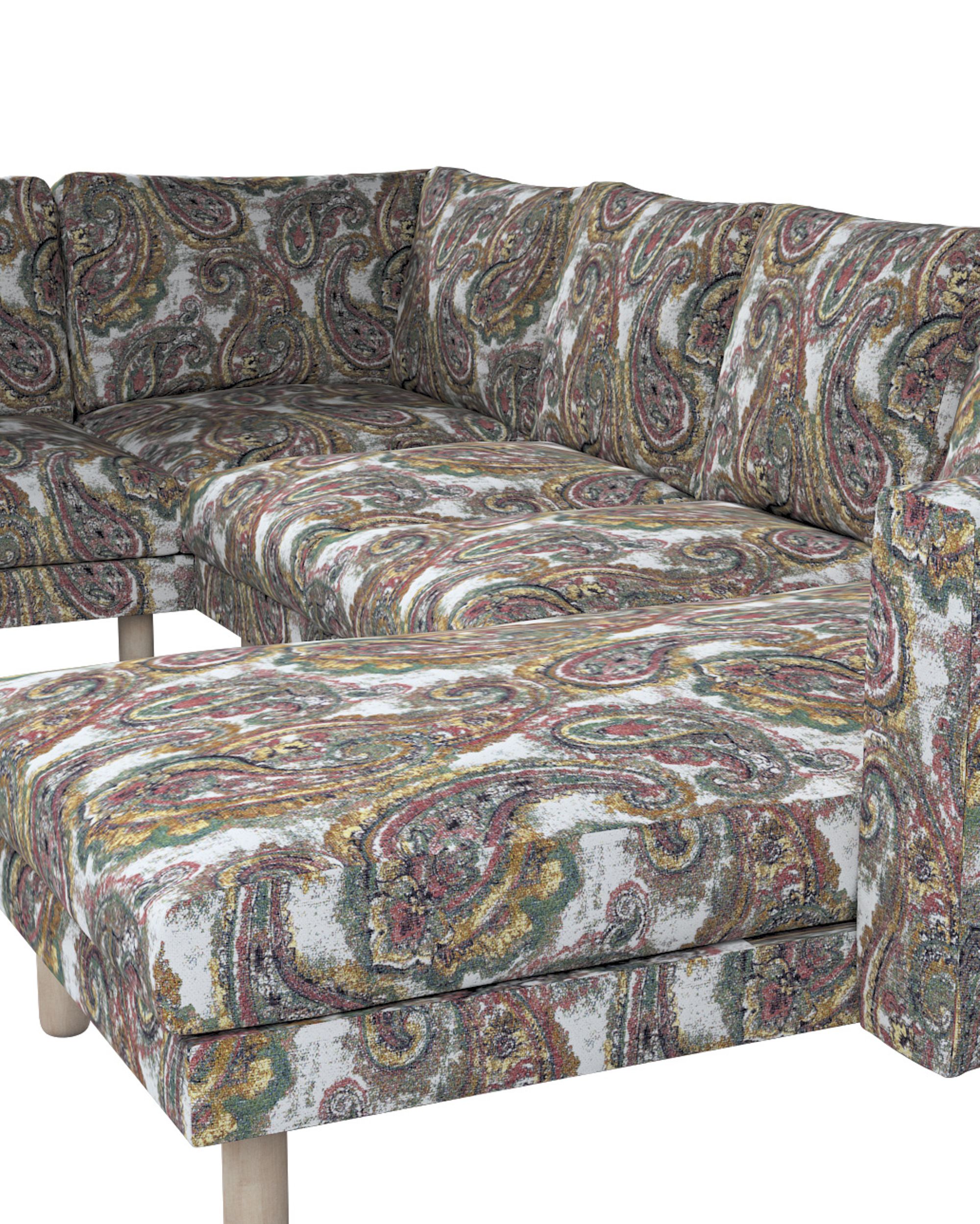 Norsborg 5-seat corner sofa with chaise longue cover colour multicolour fabric structured, patterned (hover)
