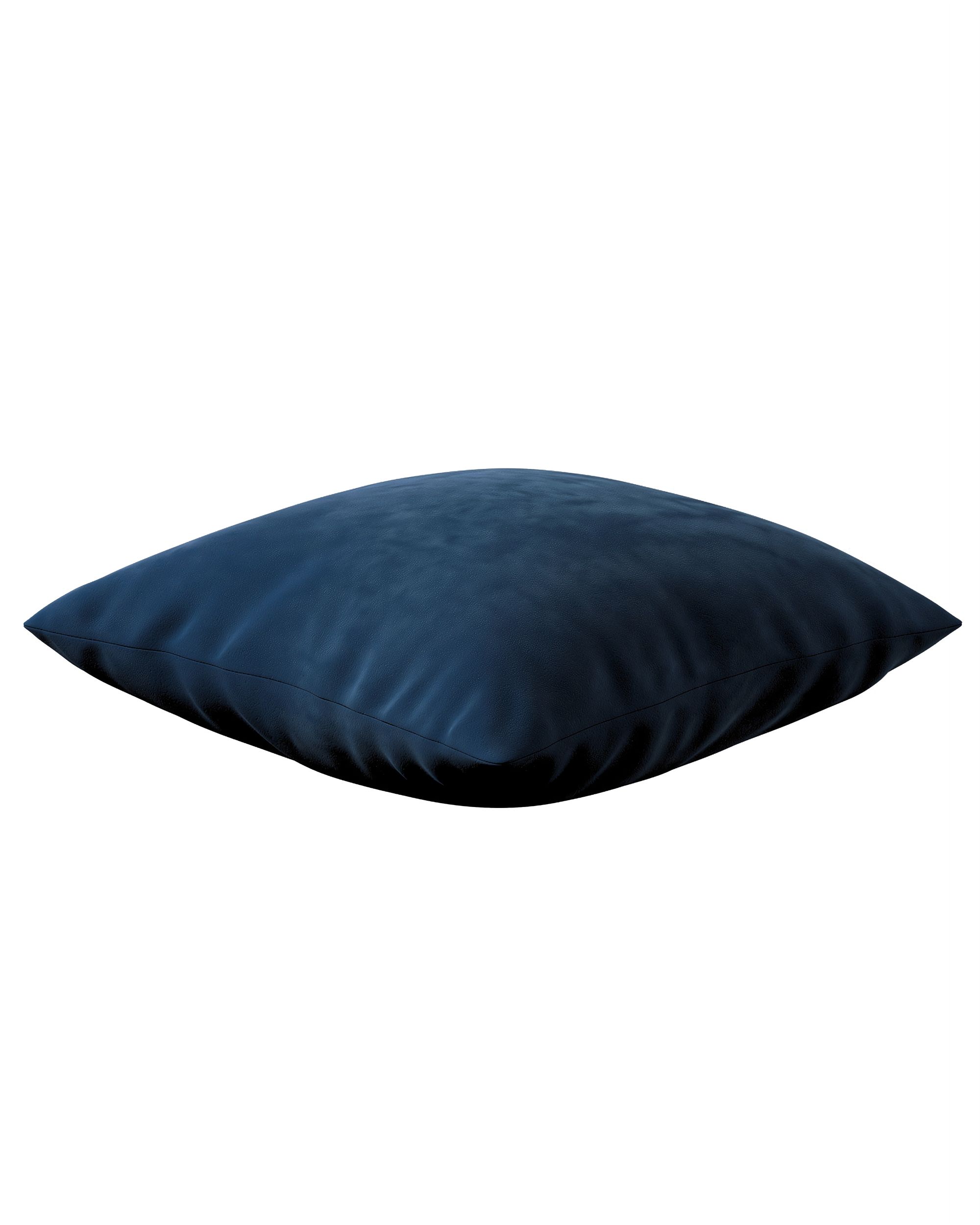 Kinga cushion cover colour navy blue fabric gloss, velvet (hover)
