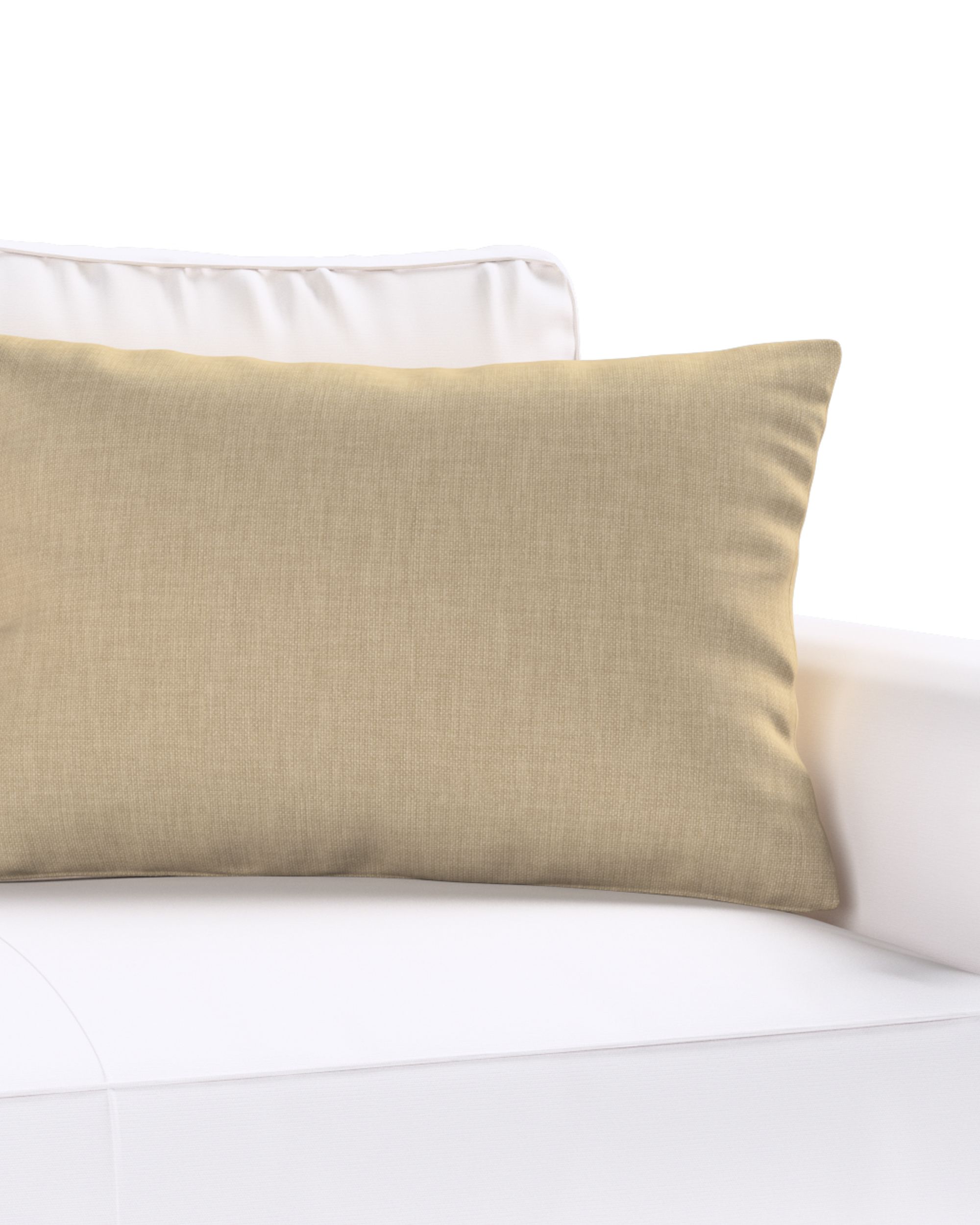 Kinga rectangular cushion cover colour beige fabric structured (hover)