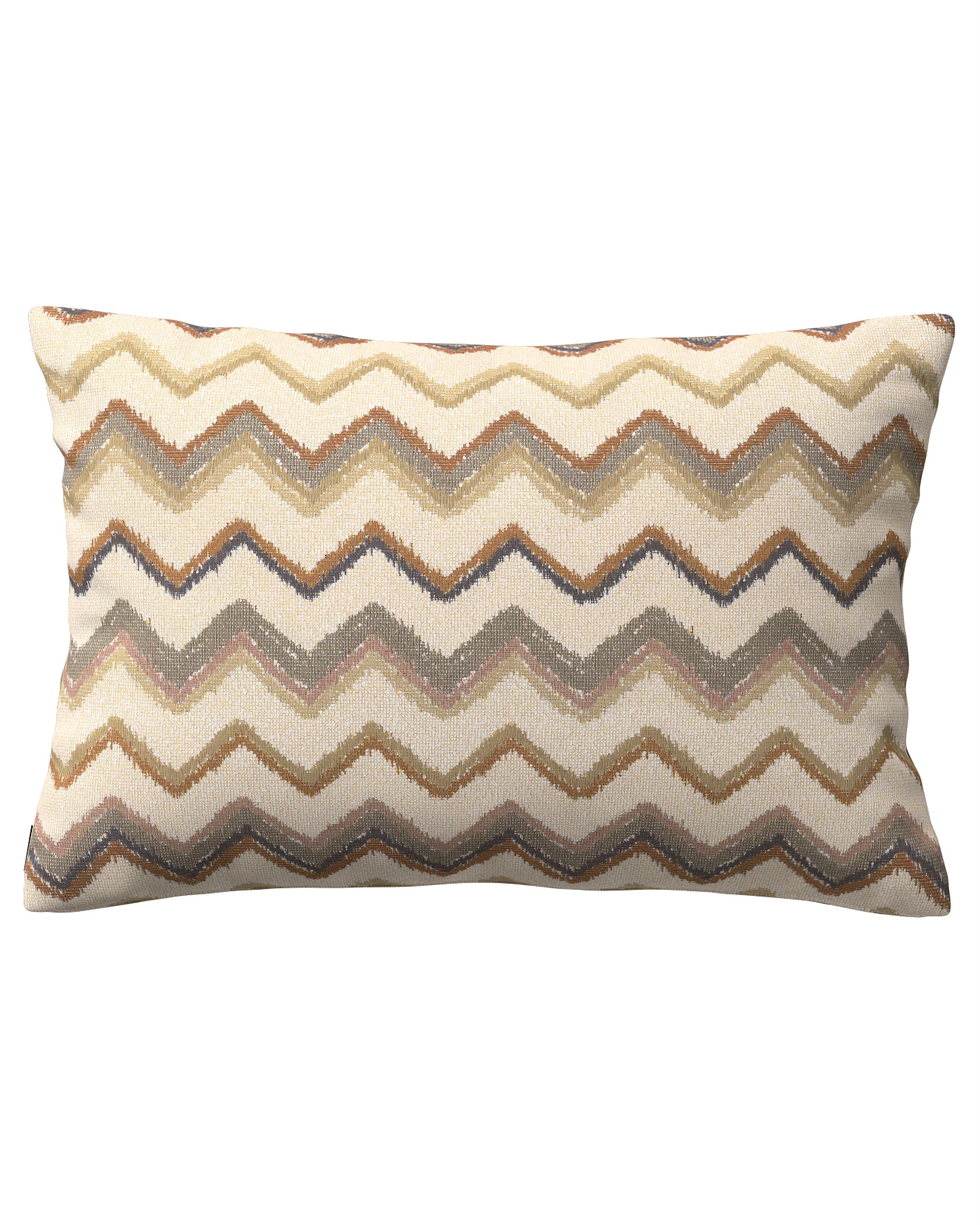 Kinga rectangular cushion cover colour beige fabric structured, patterned