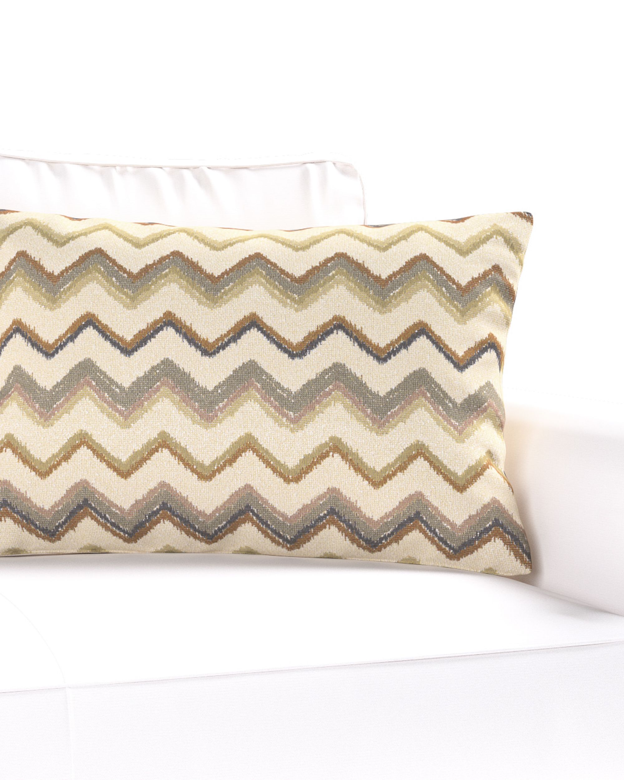 Kinga rectangular cushion cover colour beige fabric structured, patterned (hover)
