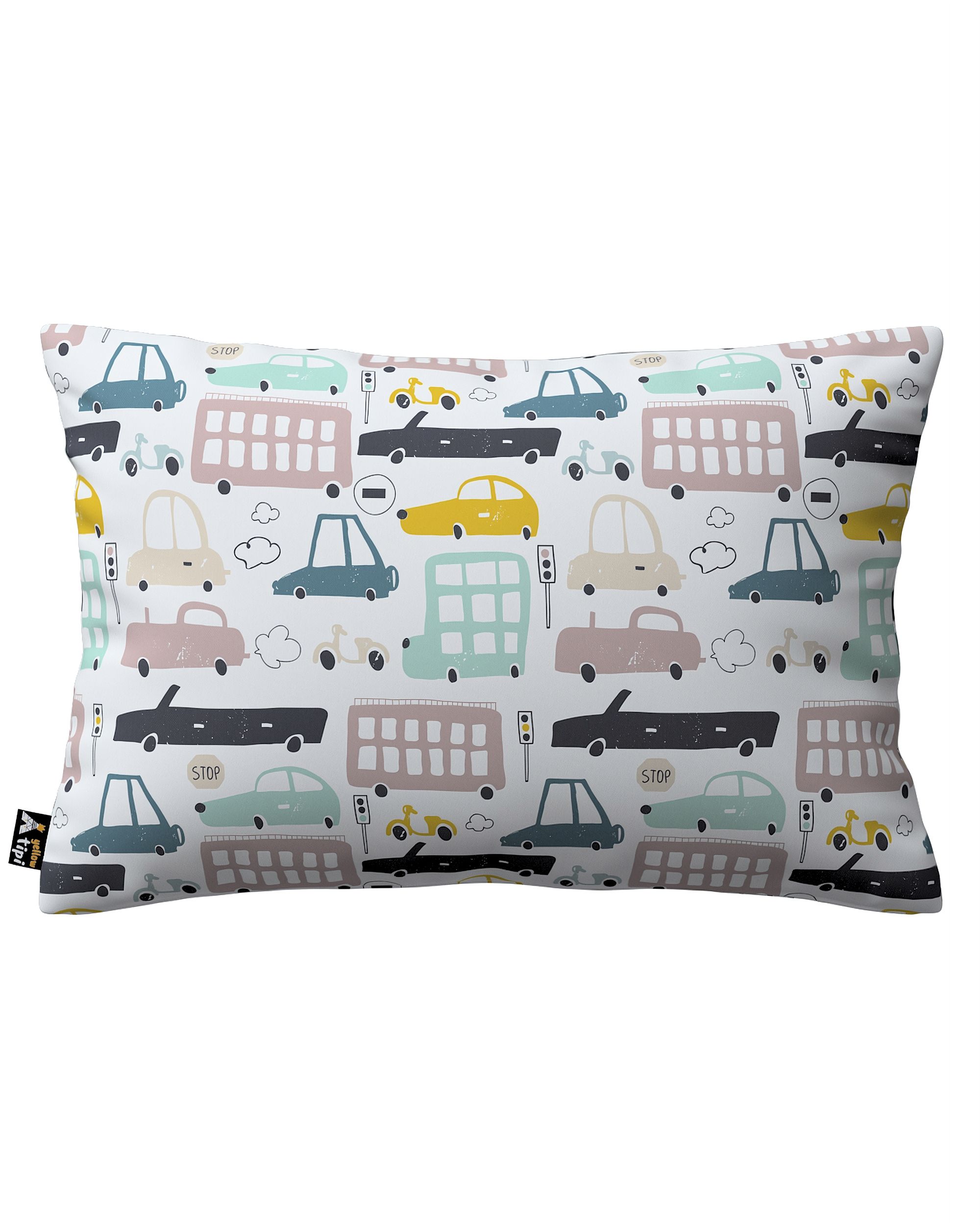 Kinga rectangular cushion cover colour beige fabric patterned