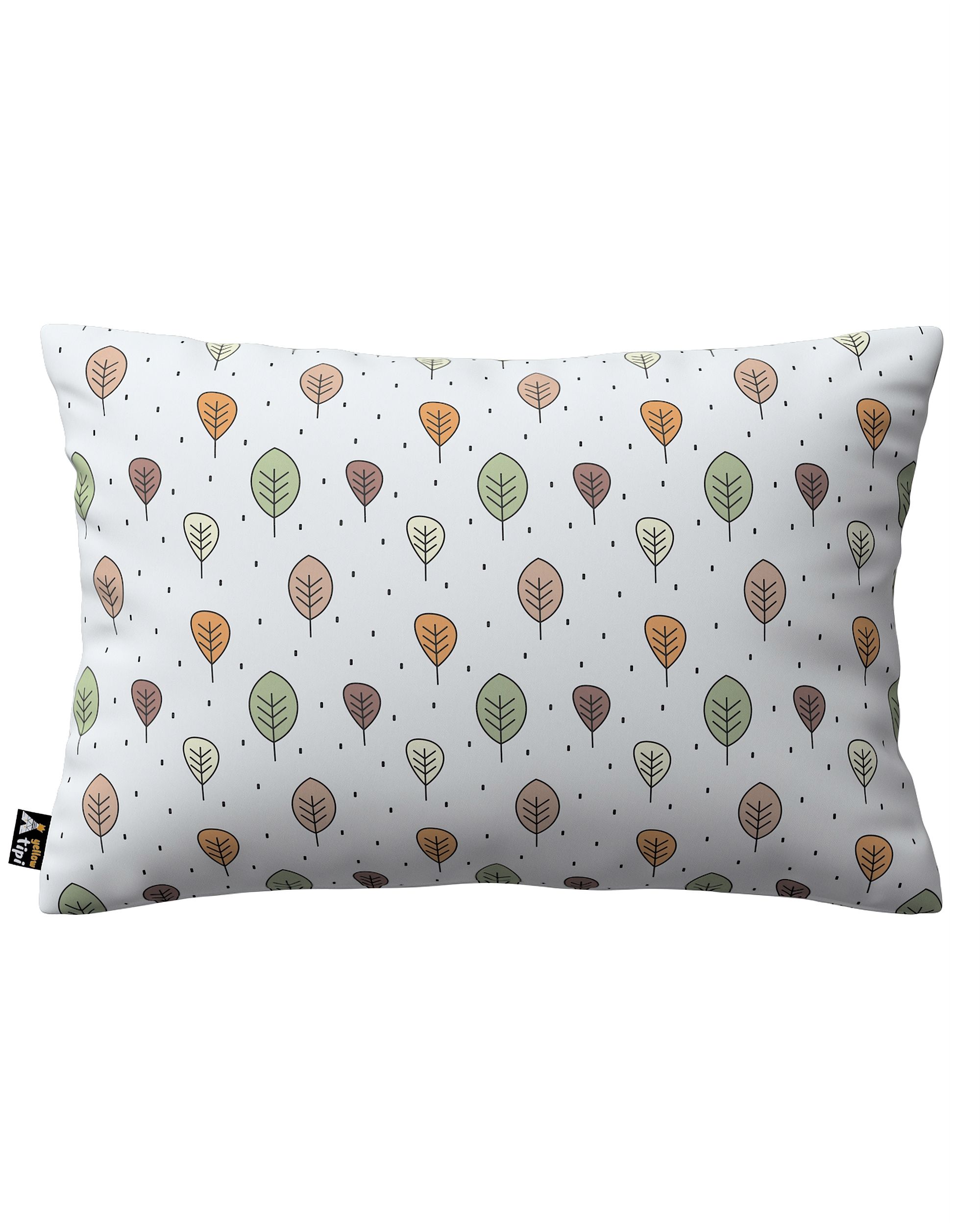 Kinga rectangular cushion cover colour brown fabric patterned