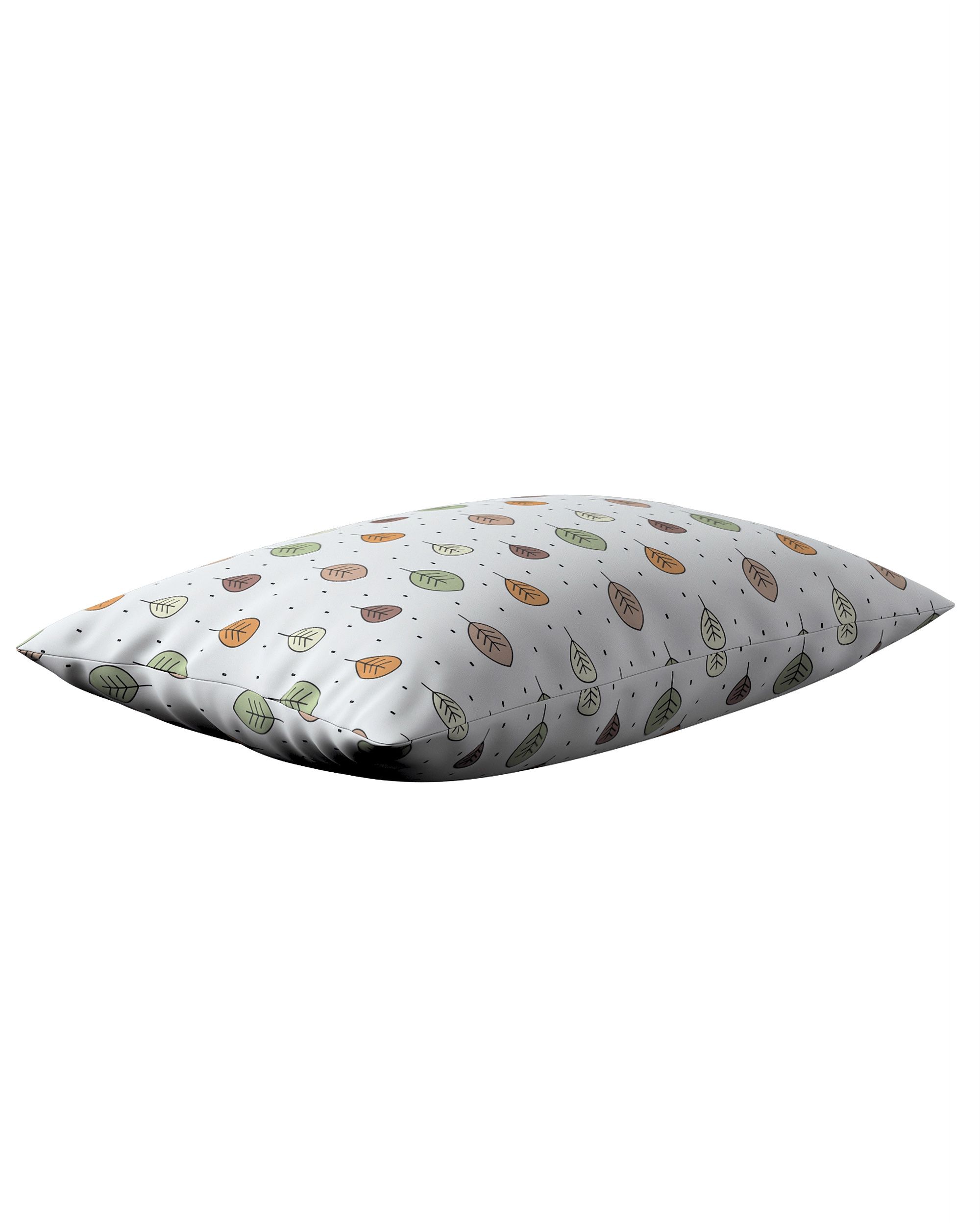 Kinga rectangular cushion cover colour brown fabric patterned (hover)
