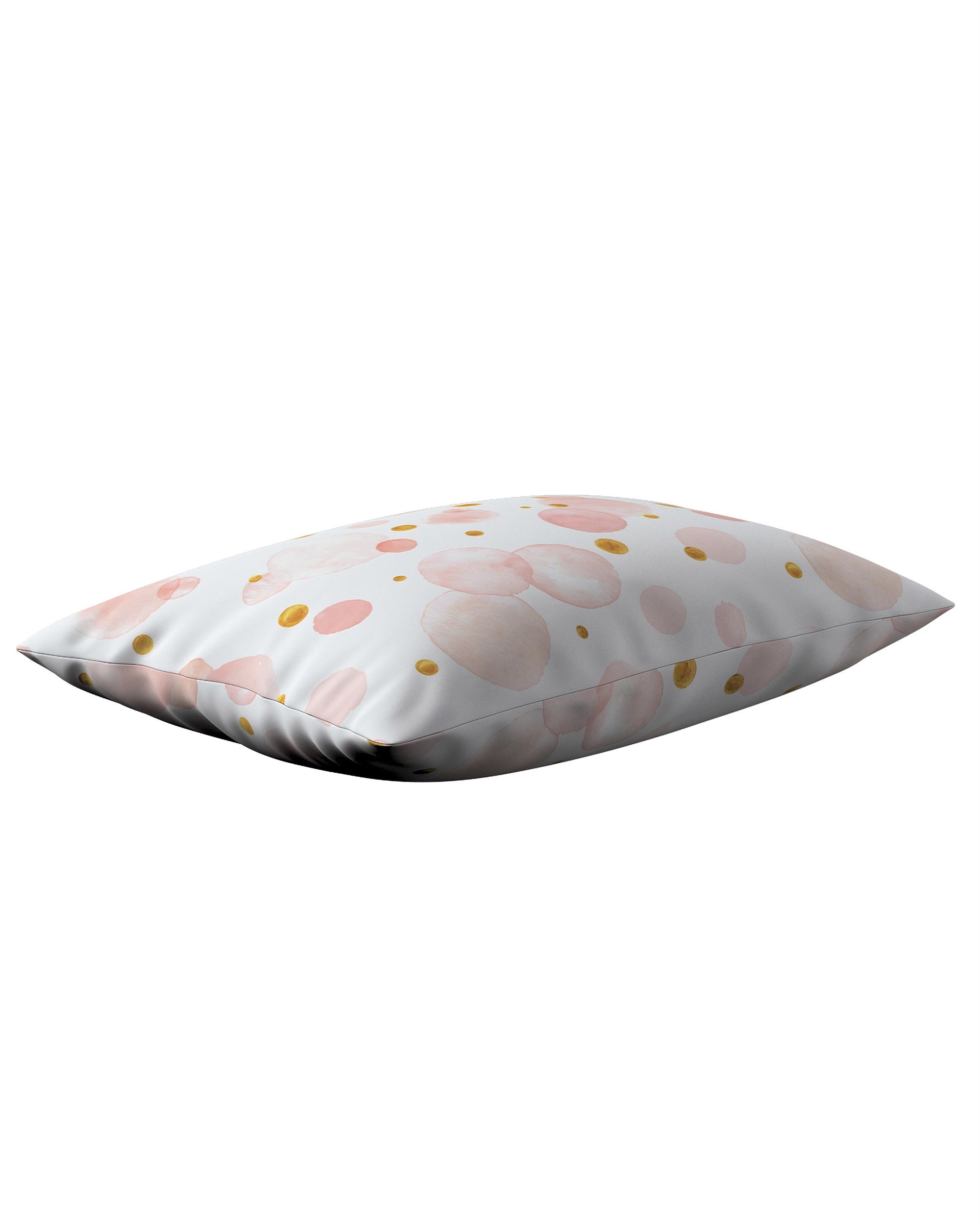 Kinga rectangular cushion cover colour pink fabric patterned (hover)