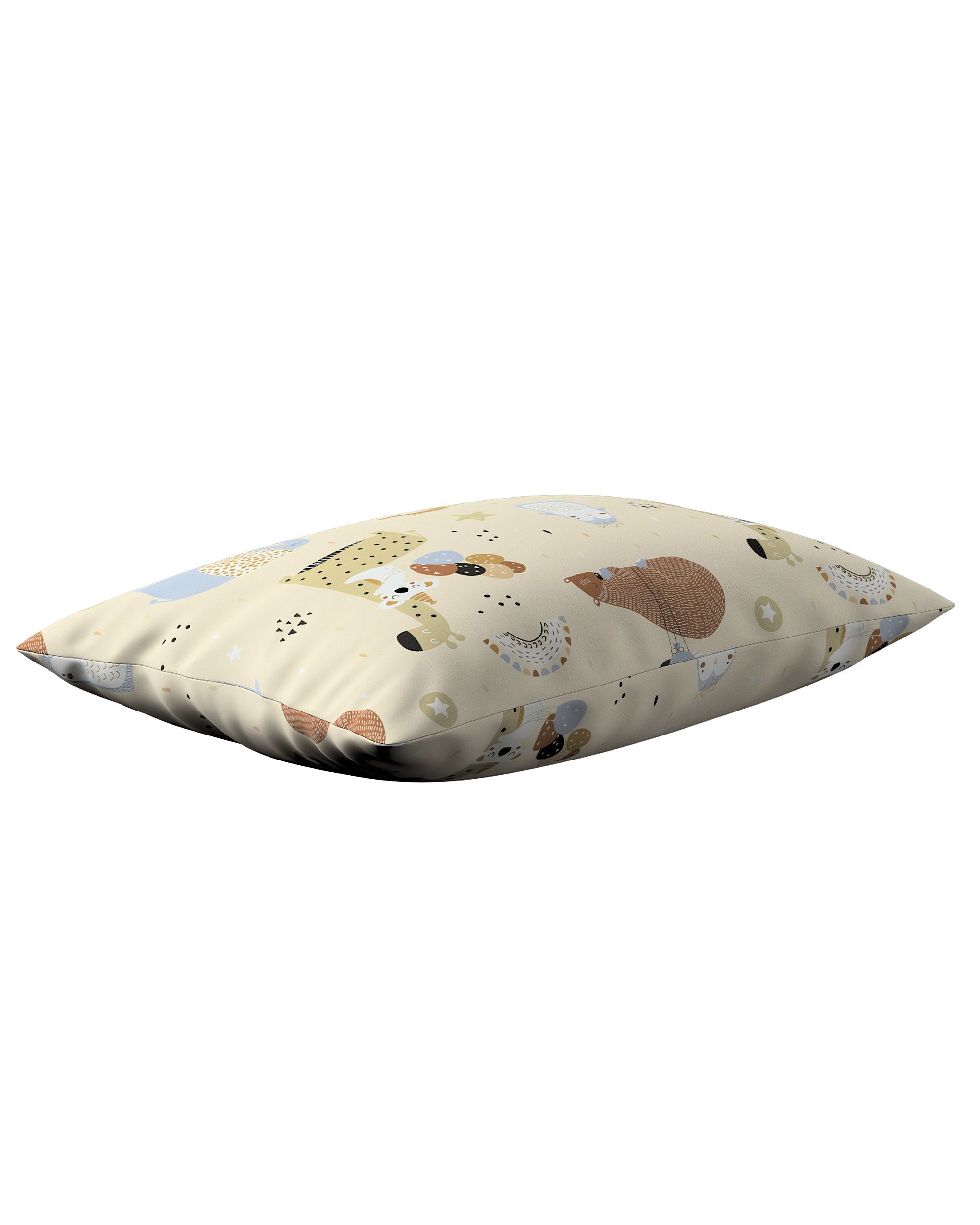 Kinga rectangular cushion cover colour beige fabric patterned (hover)