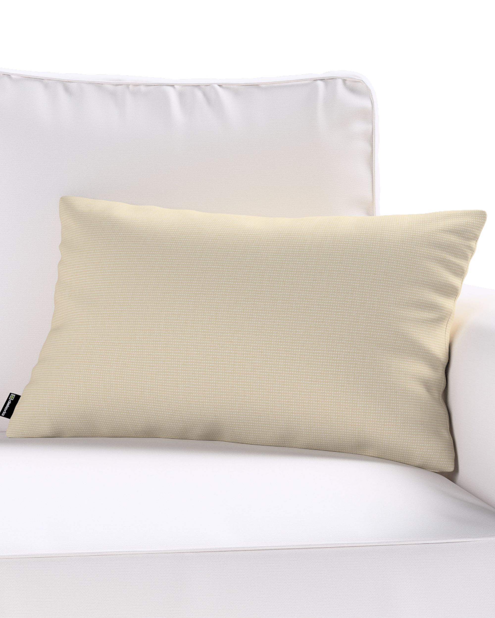 Kinga rectangular cushion cover colour beige fabric outdoor, structured (hover)