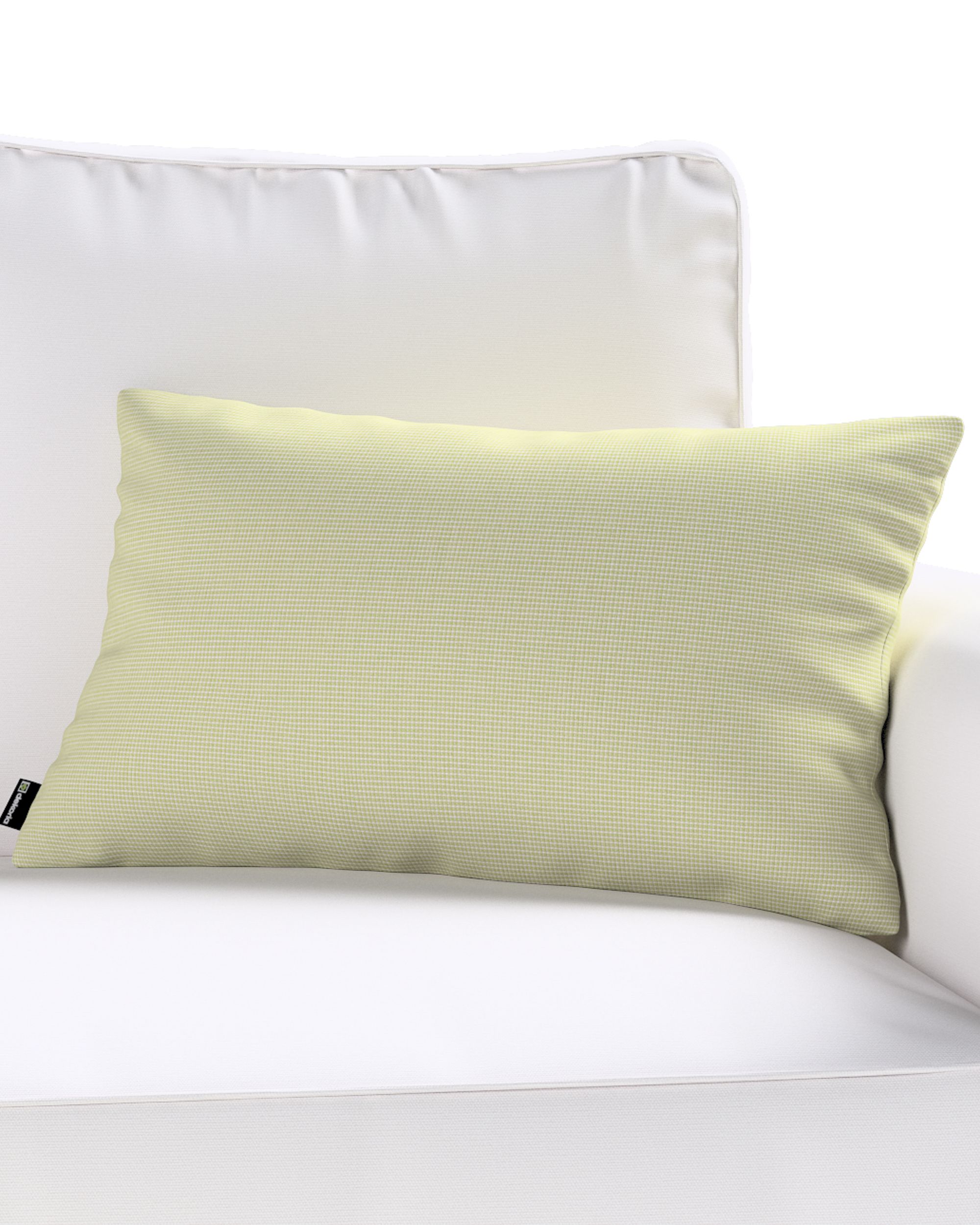 Kinga rectangular cushion cover colour green fabric outdoor, structured (hover)