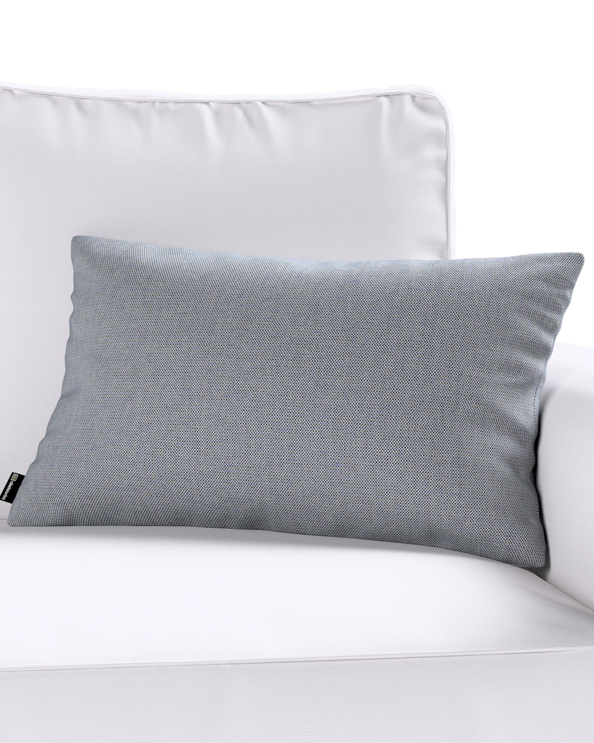 Kinga rectangular cushion cover colour black fabric outdoor, structured (hover)