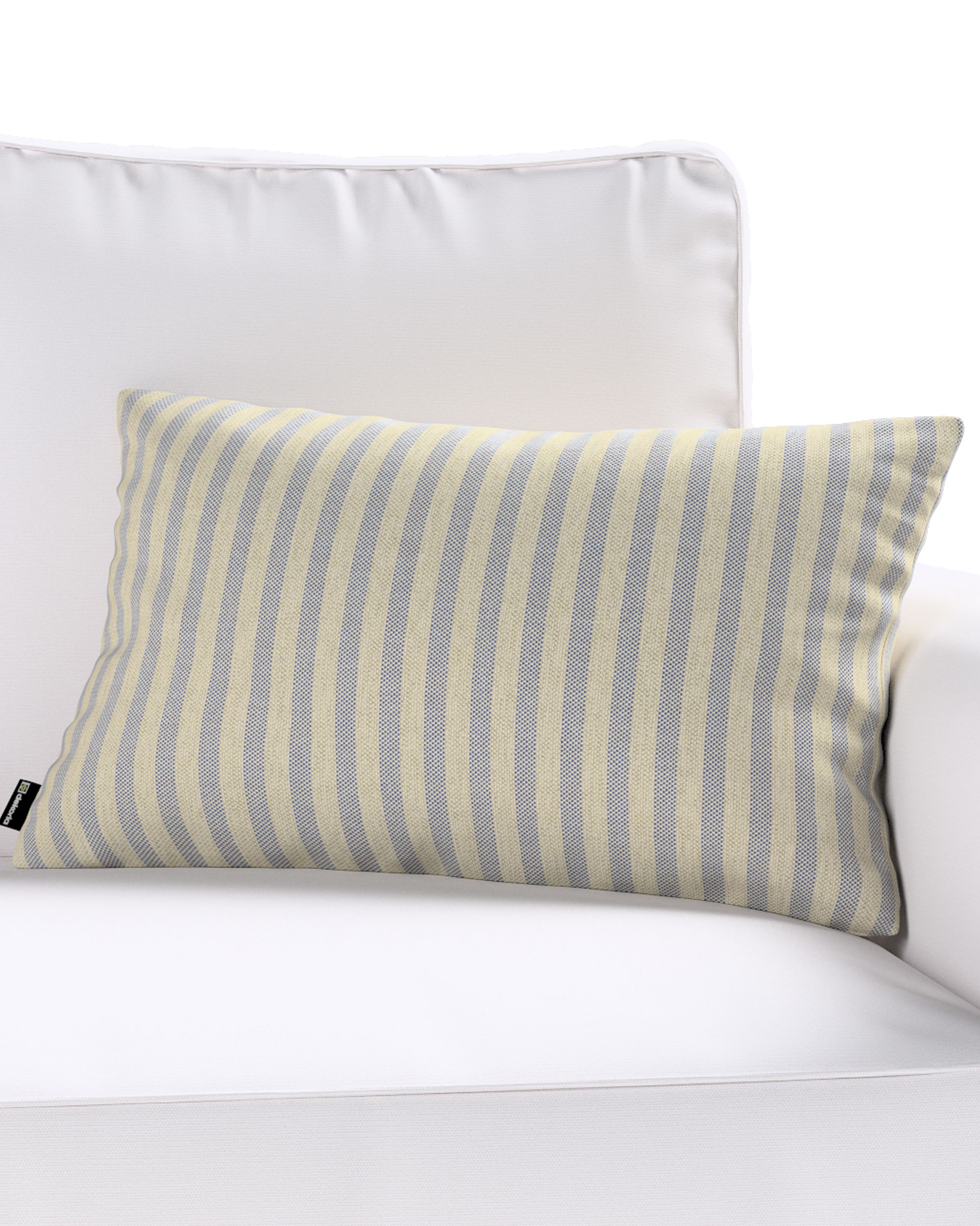 Kinga rectangular cushion cover colour beige fabric outdoor, structured, patterned (hover)