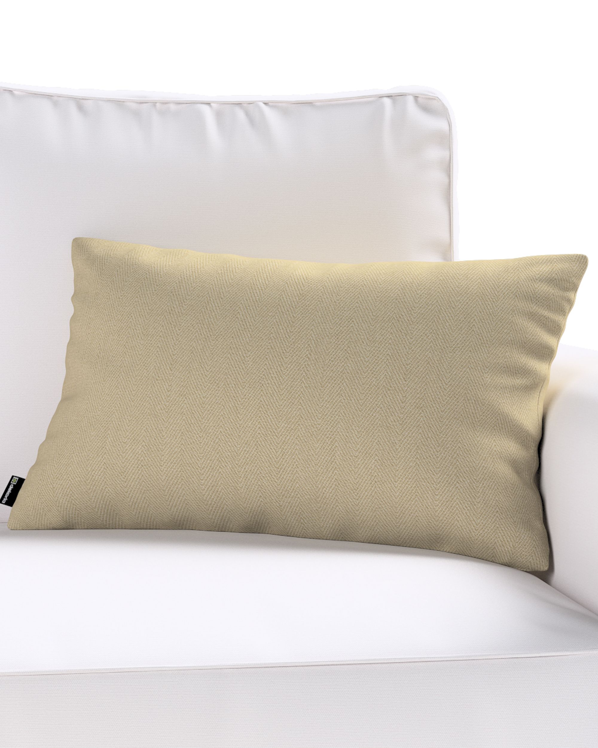 Kinga rectangular cushion cover colour beige fabric outdoor, structured (hover)