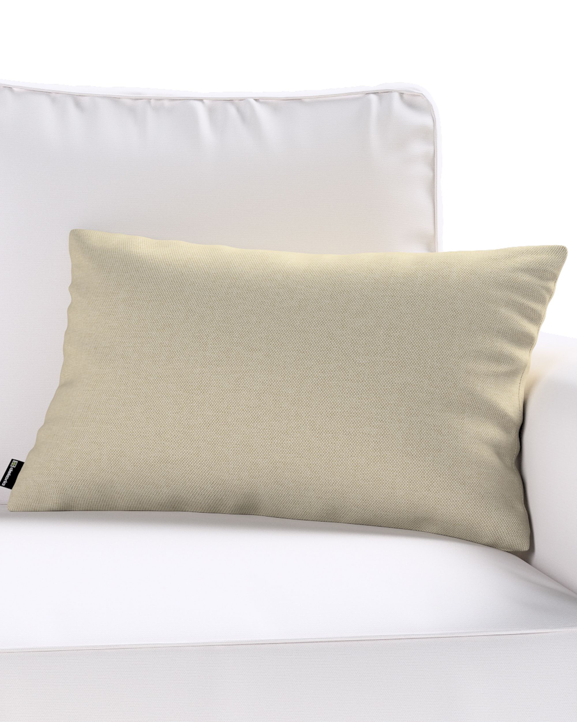 Kinga rectangular cushion cover colour beige fabric outdoor, structured (hover)