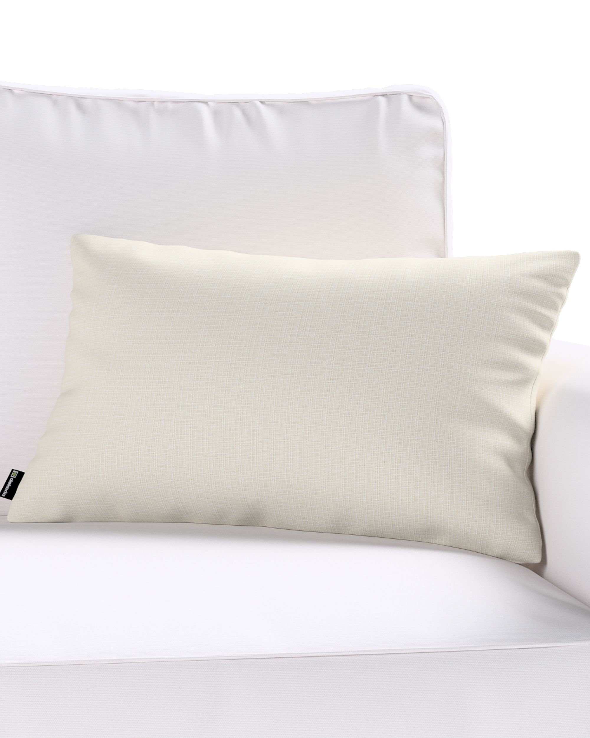 Kinga rectangular cushion cover colour cream fabric outdoor, structured (hover)