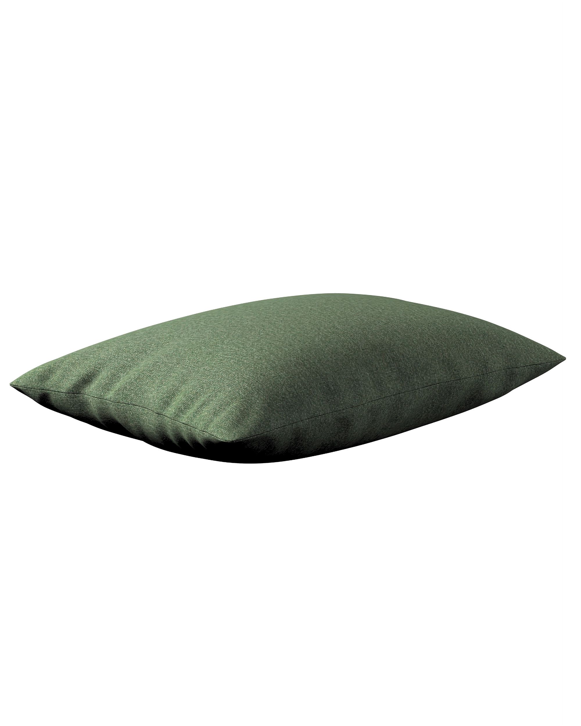 Kinga rectangular cushion cover colour green fabric structured (hover)