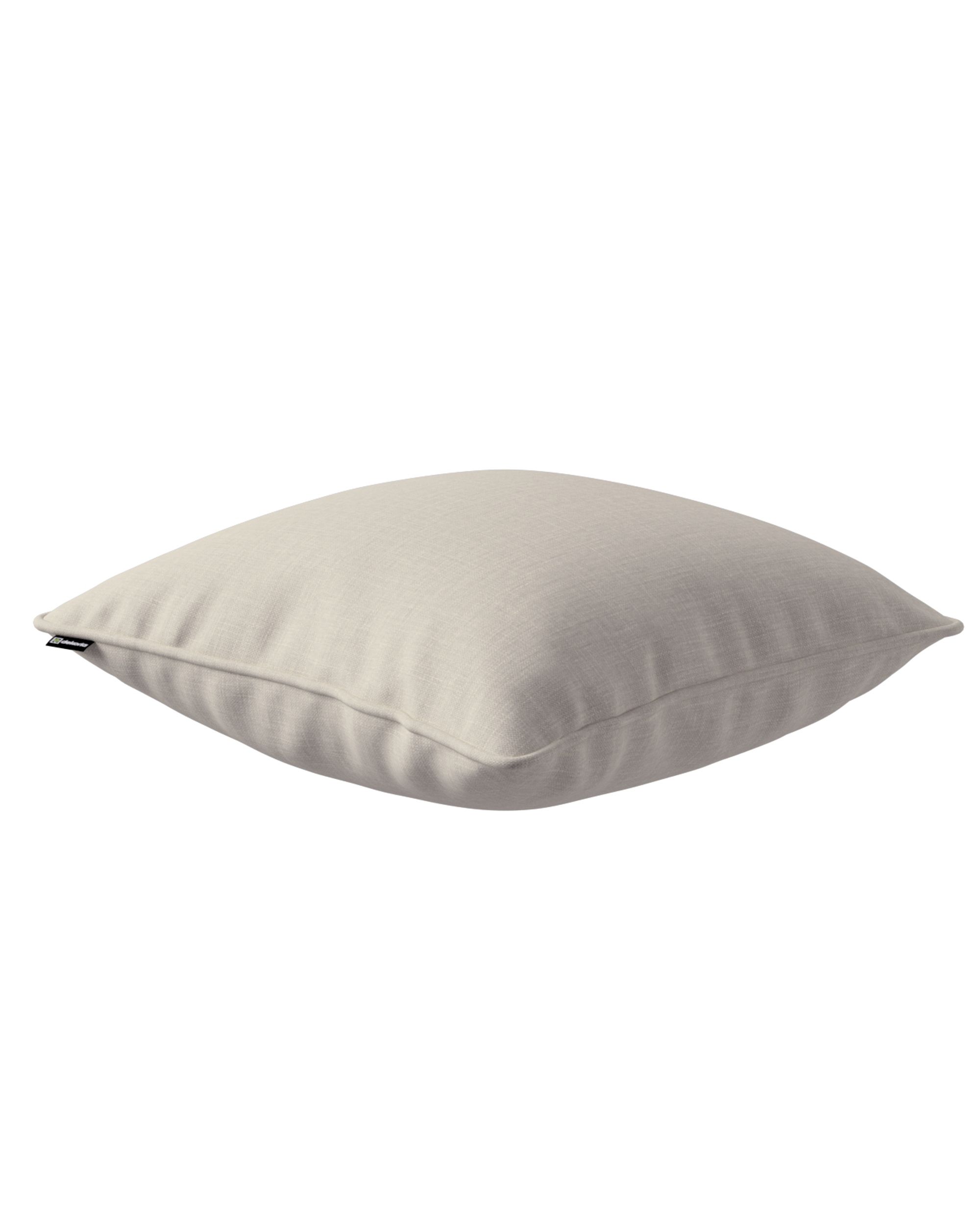 Gabi piped cushion cover colour grey fabric structured (hover)