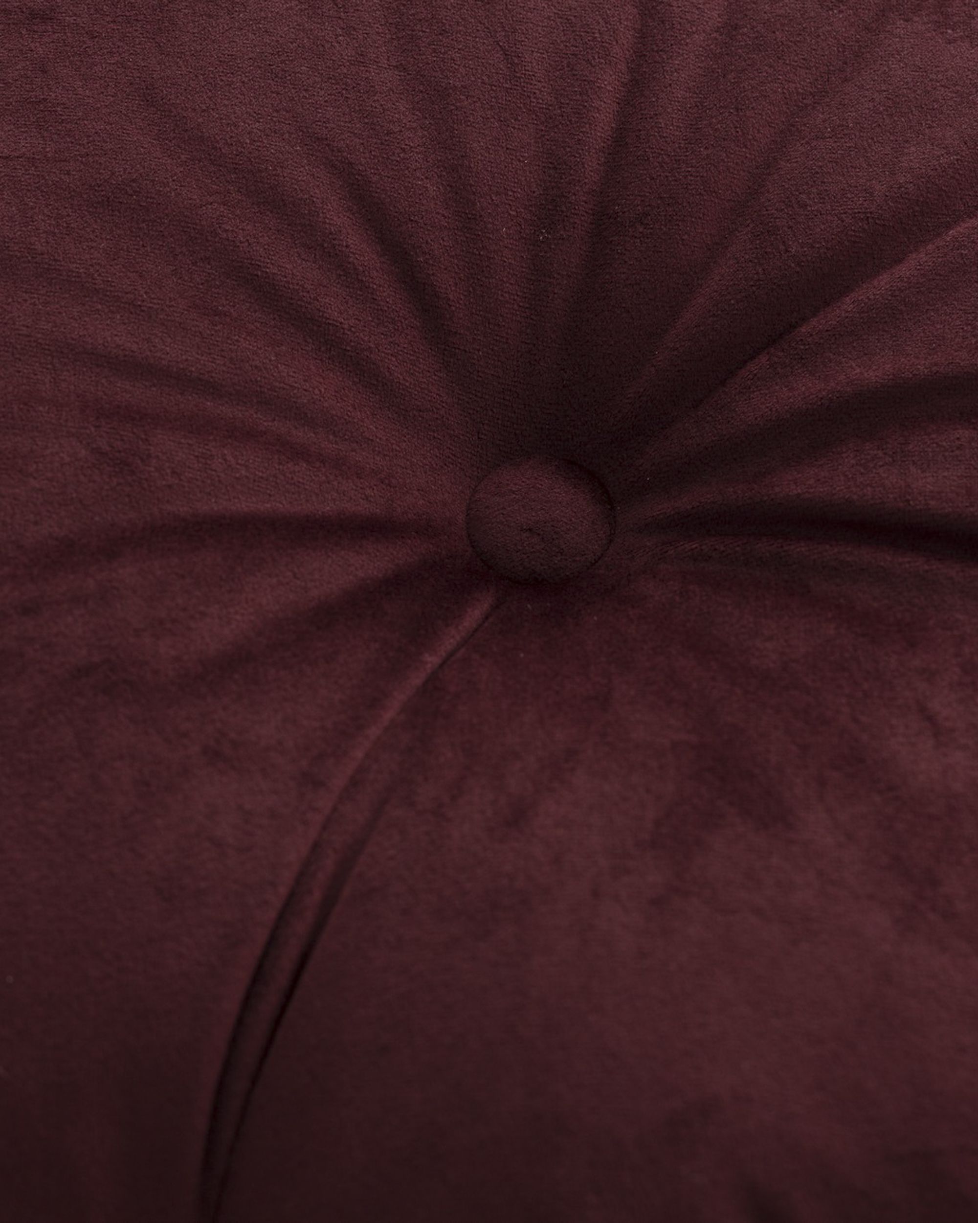 Square velvet cushion with button colour red fabric gloss, velvet (hover)