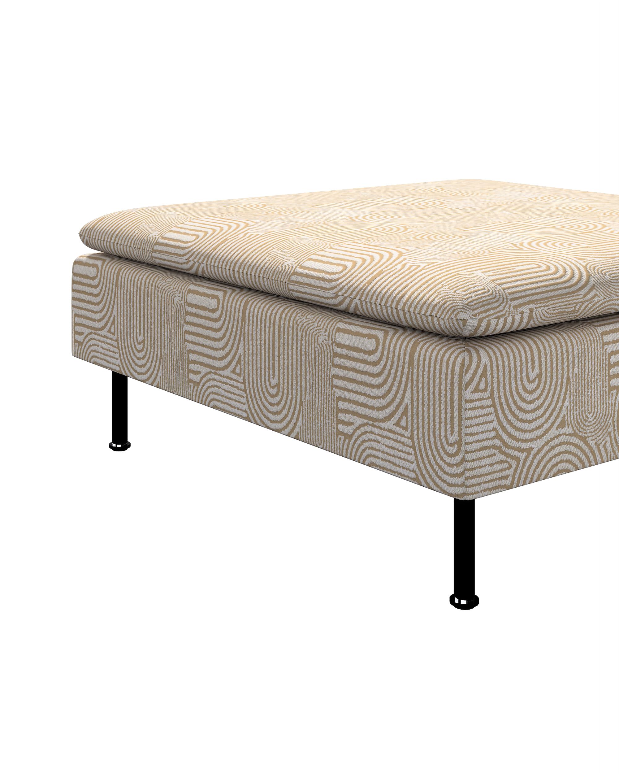 Söderhamn footstool cover colour beige fabric structured, patterned (hover)