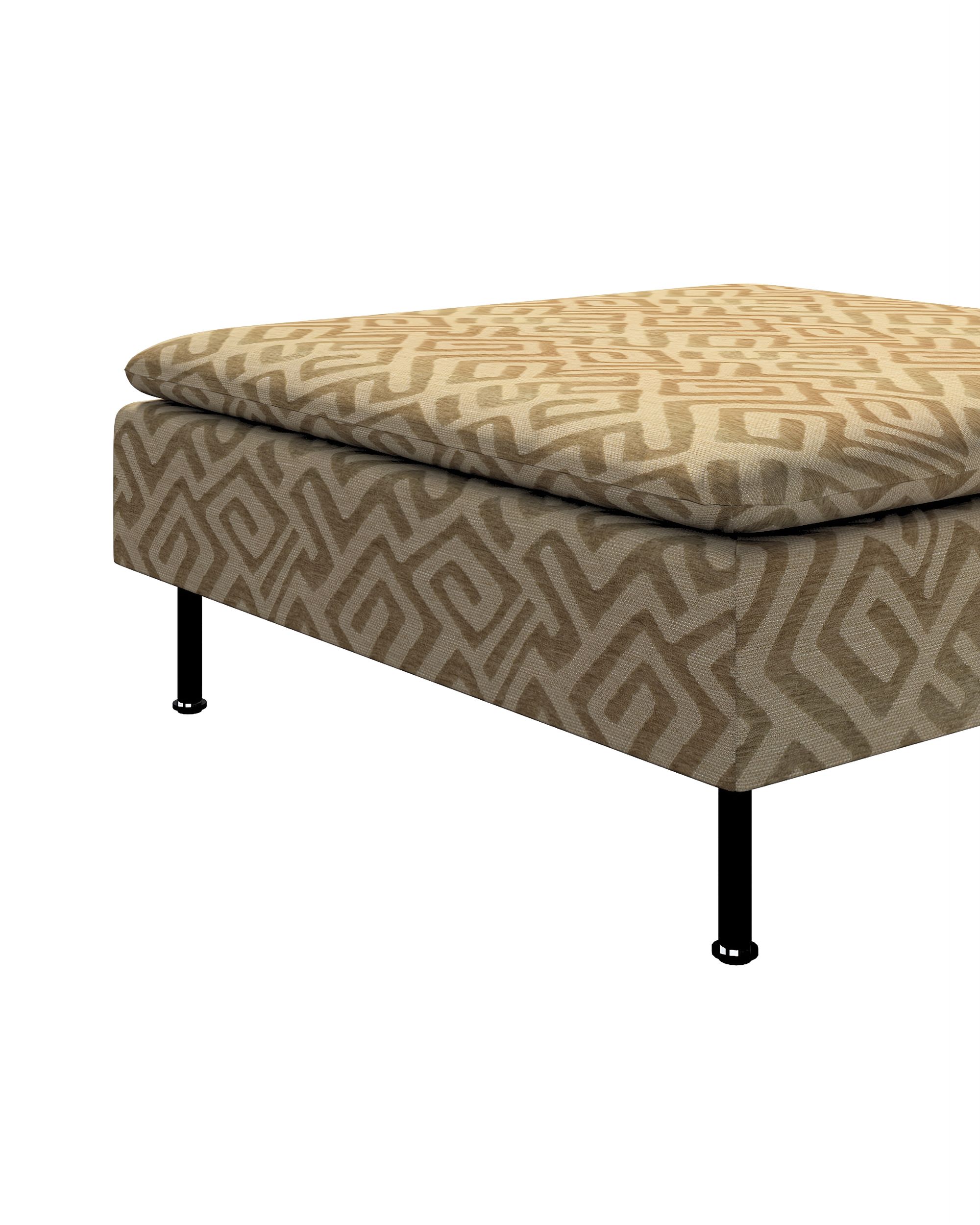 Söderhamn footstool cover colour beige fabric structured, patterned (hover)