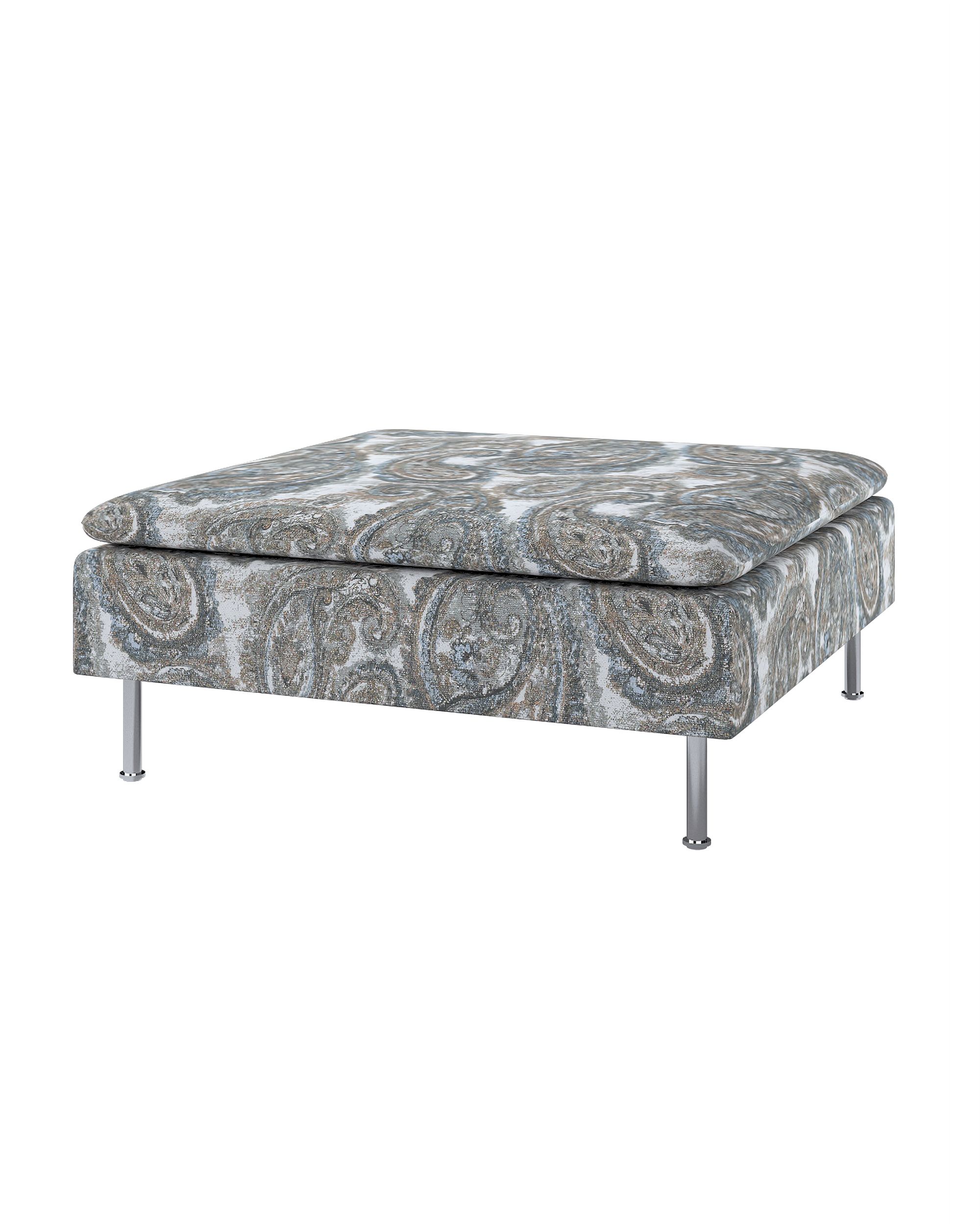 Söderhamn footstool cover colour multicolour fabric structured, patterned
