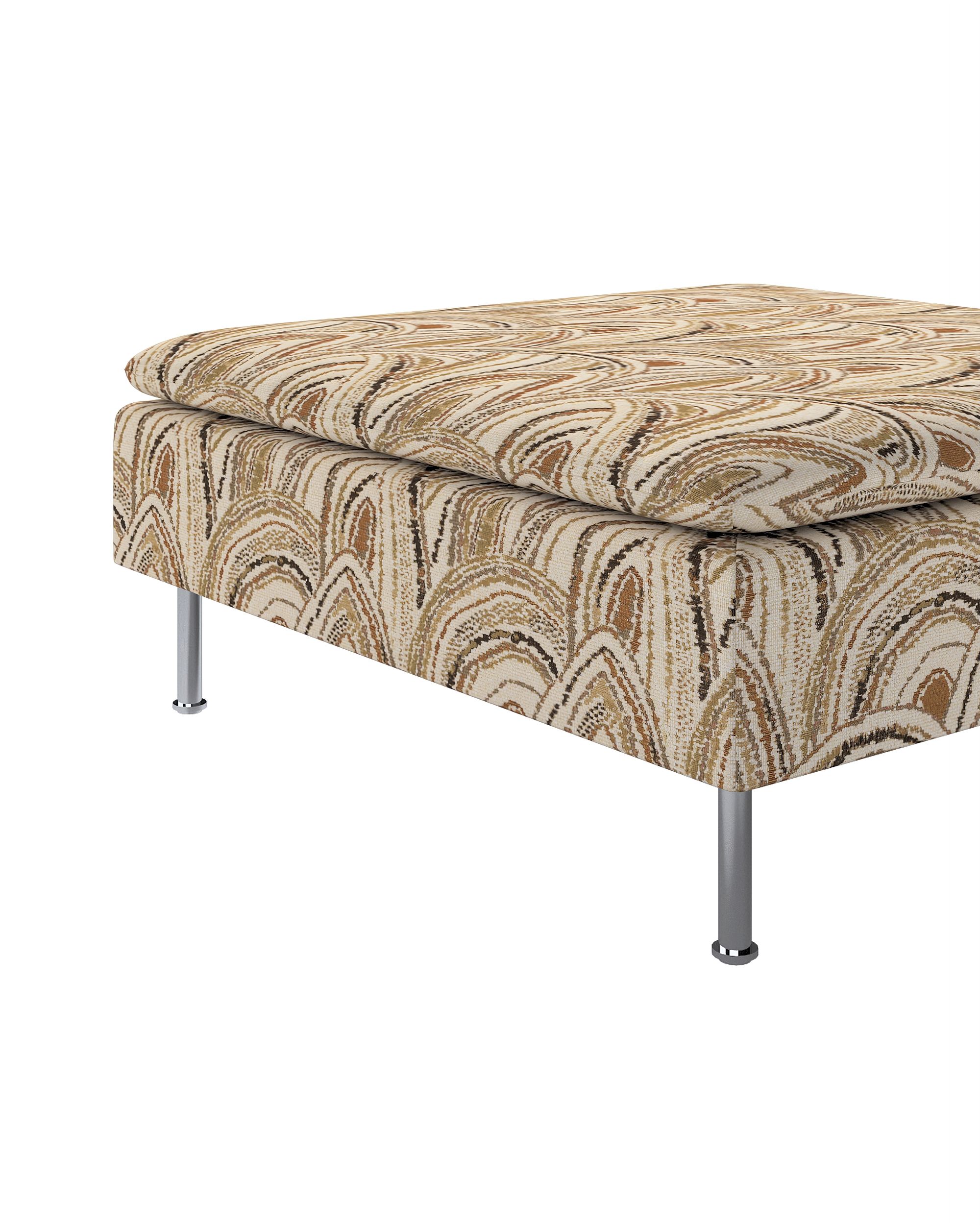 Söderhamn footstool cover colour beige fabric structured, patterned (hover)