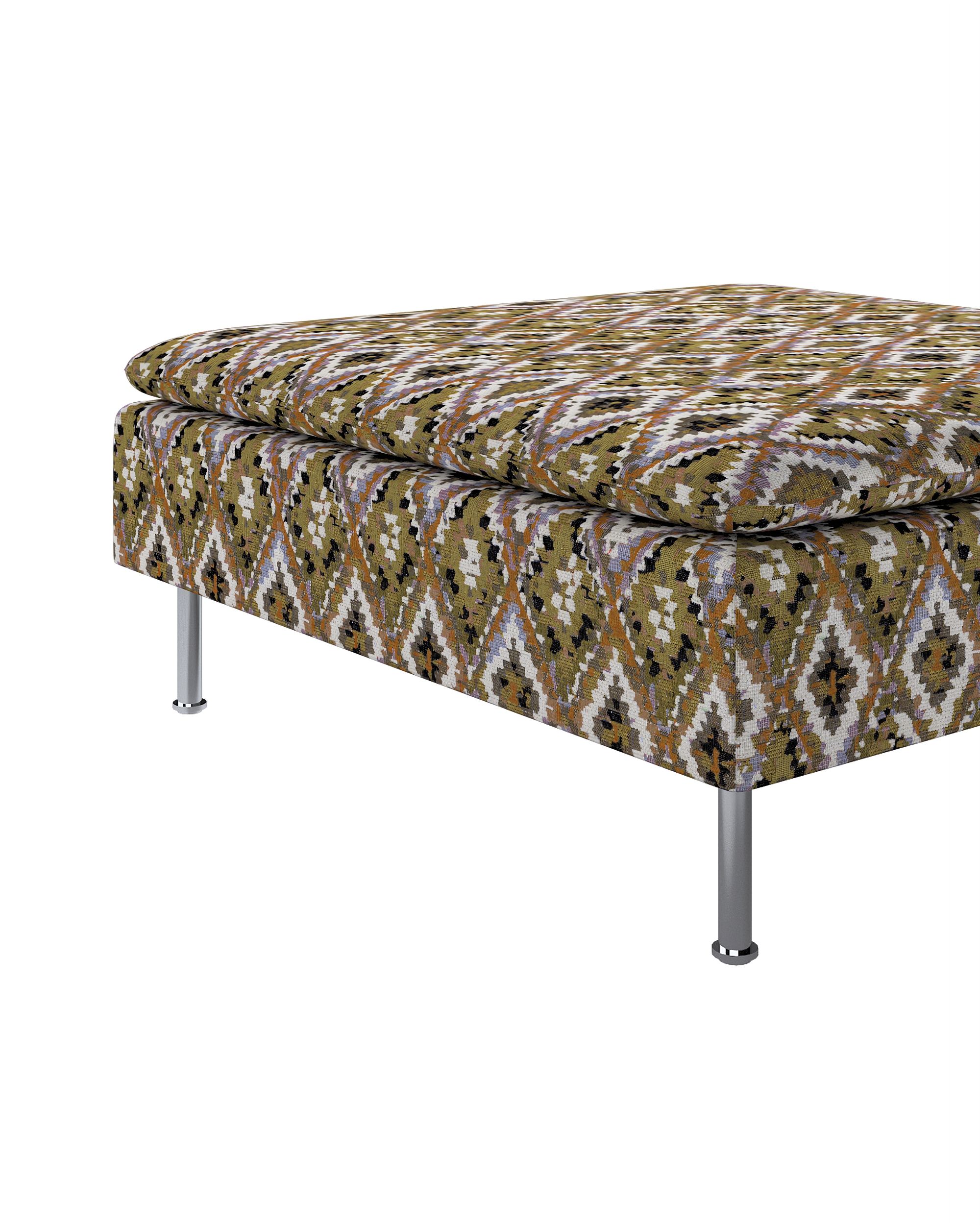 Söderhamn footstool cover colour multicolour fabric structured, patterned (hover)
