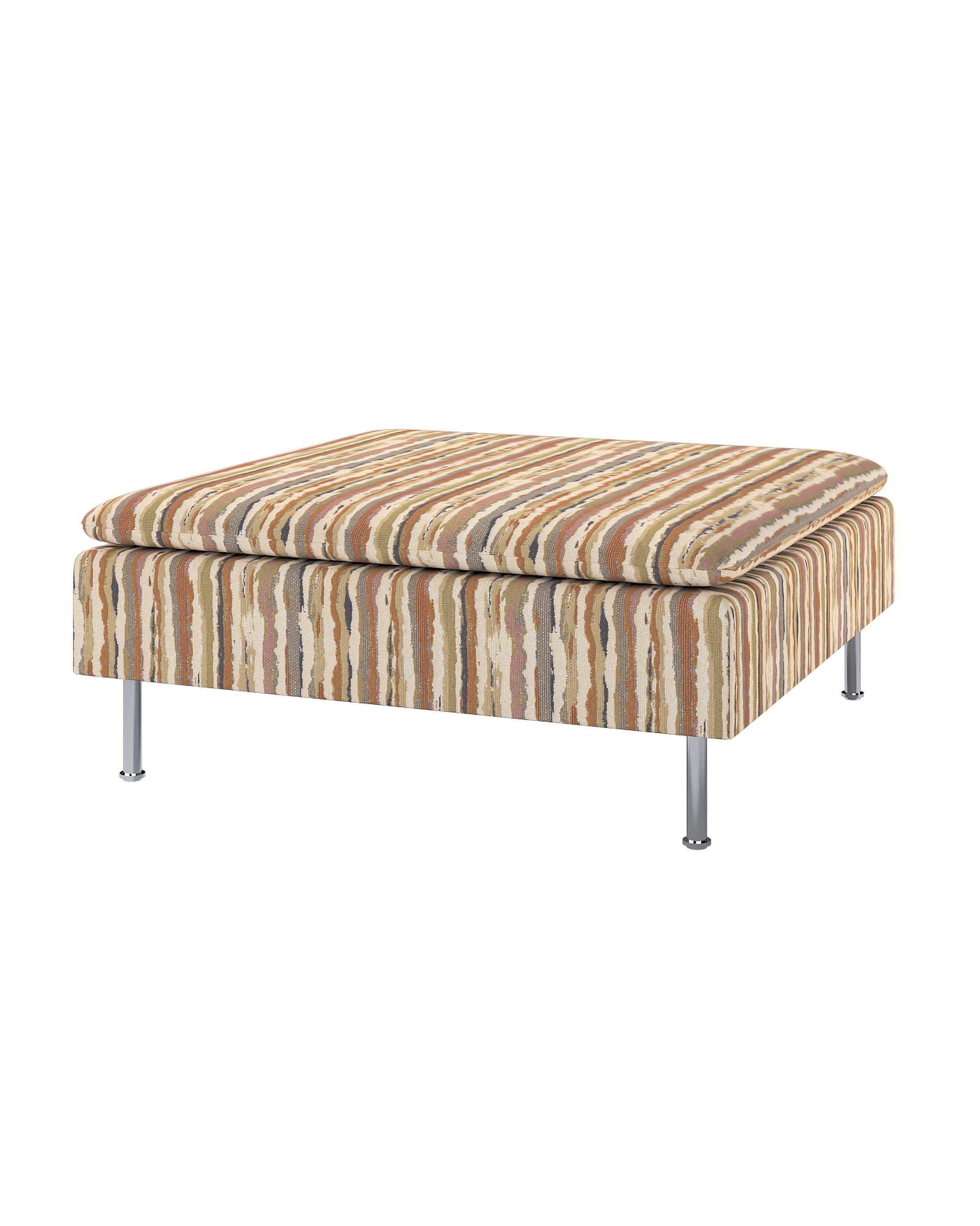 Söderhamn footstool cover colour beige fabric structured, patterned