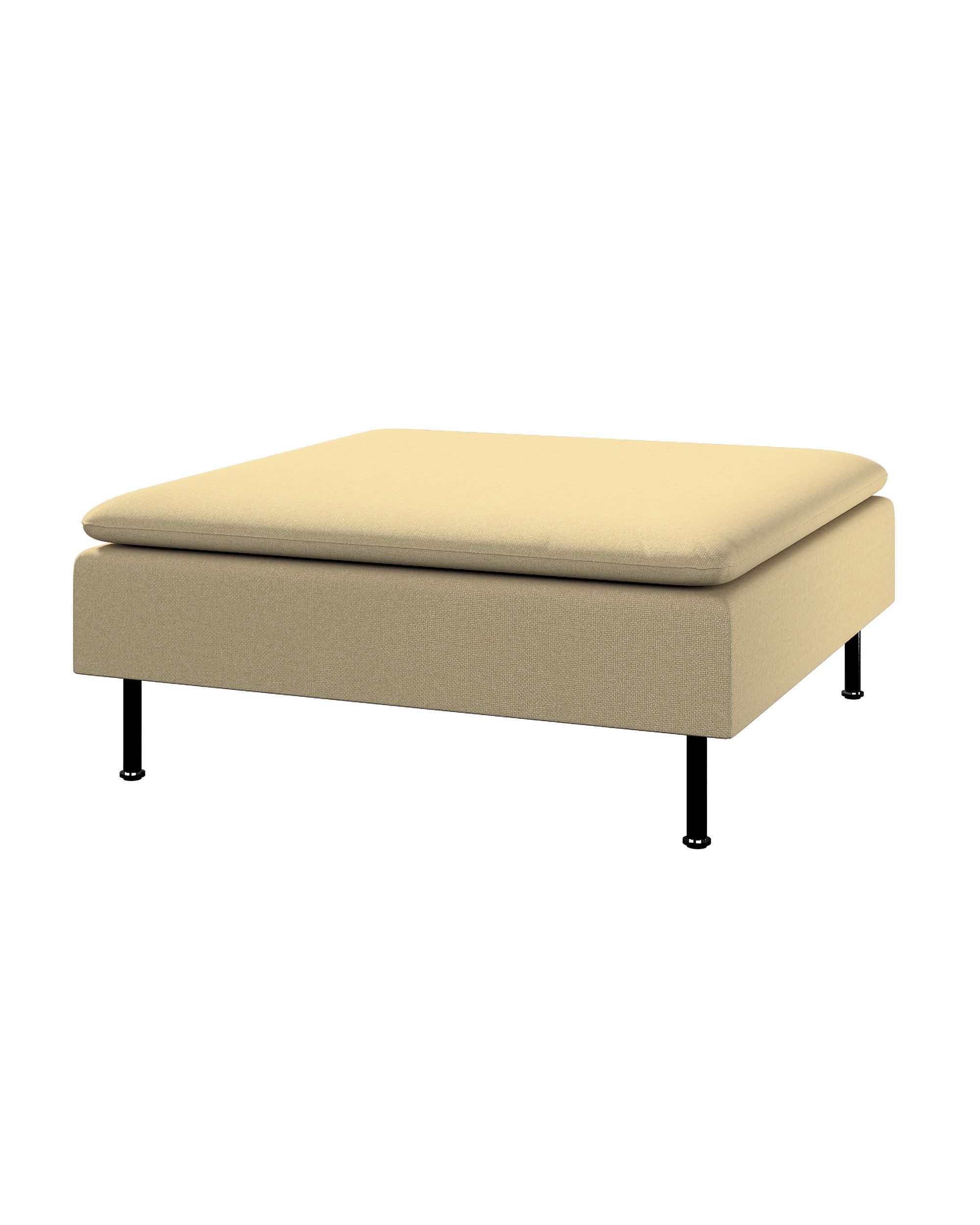 Söderhamn footstool cover colour green fabric structured
