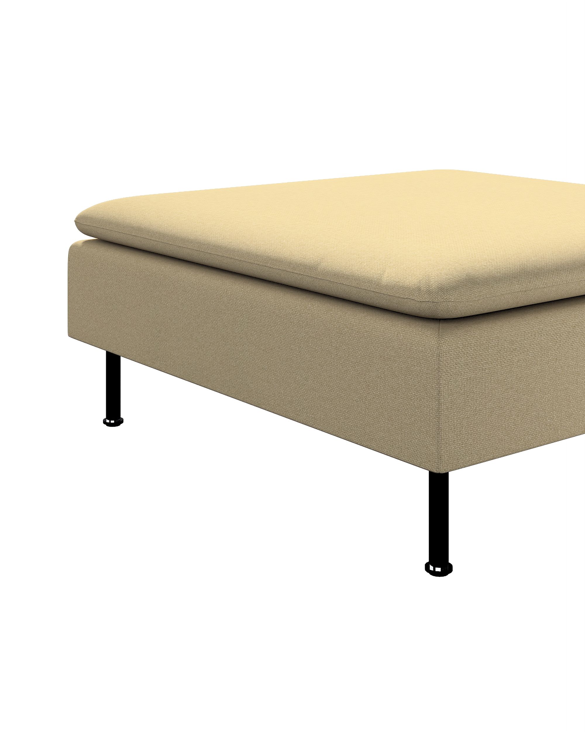 Söderhamn footstool cover colour green fabric structured (hover)