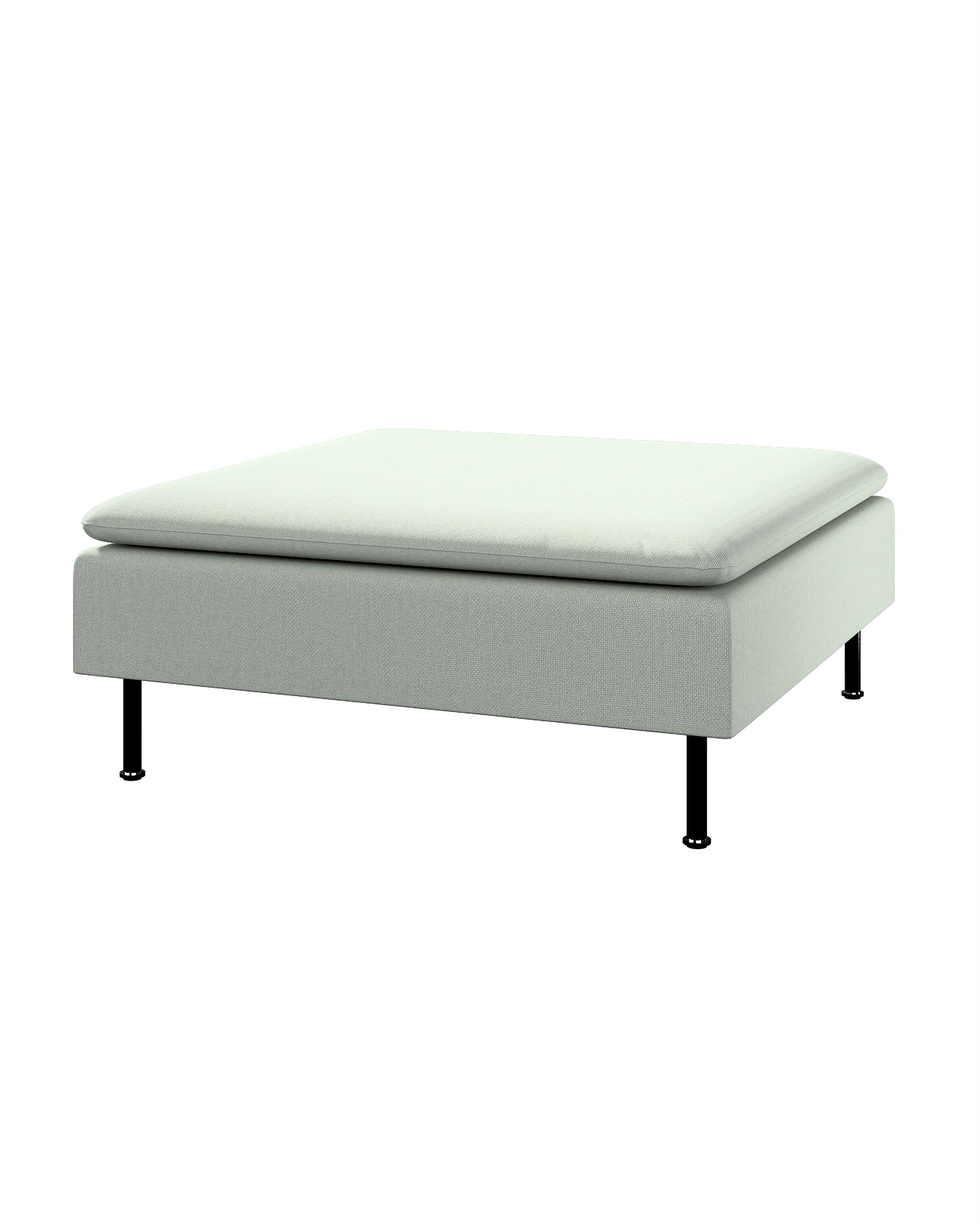 Söderhamn footstool cover colour blue fabric structured