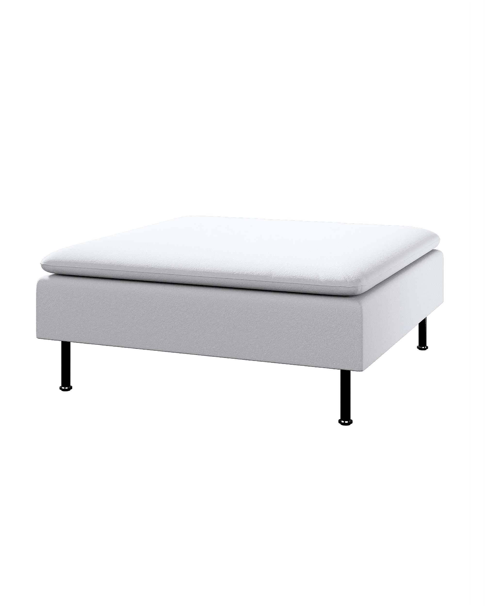 Söderhamn footstool cover colour white fabric structured