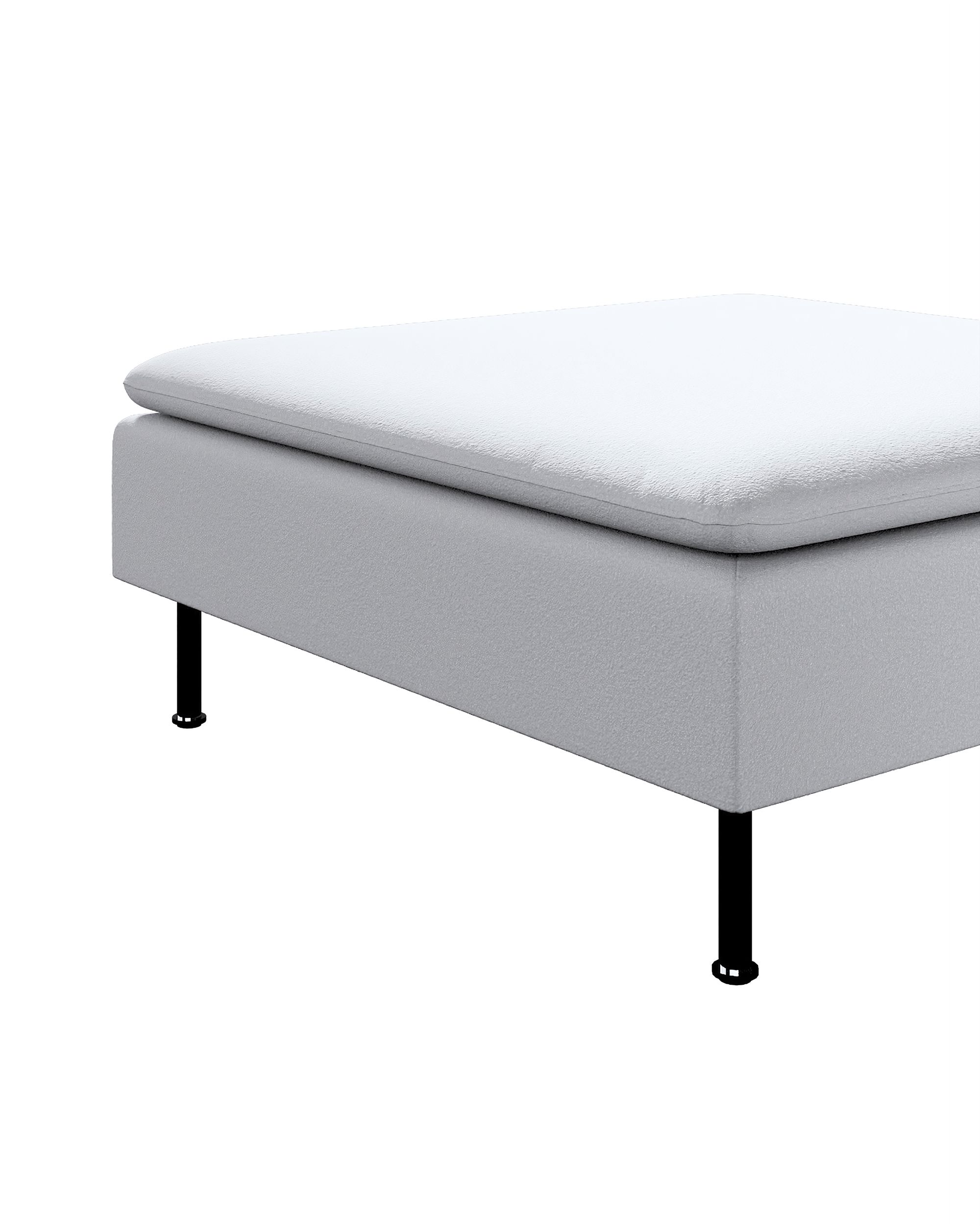 Söderhamn footstool cover colour white fabric structured (hover)