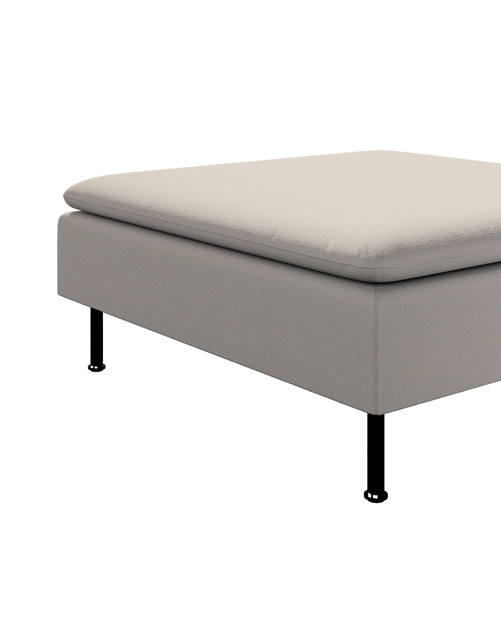Söderhamn footstool cover colour beige fabric structured (hover)