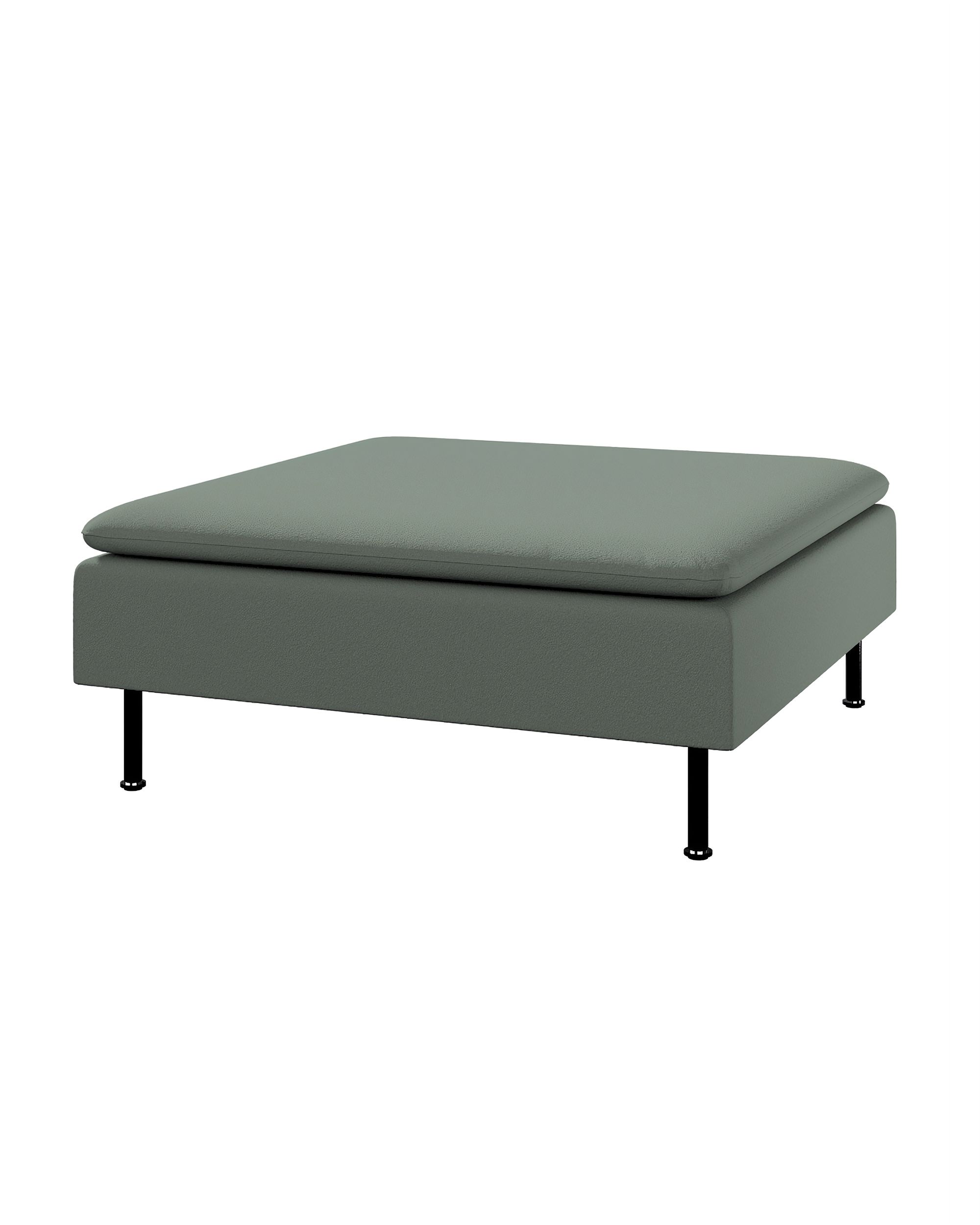 Söderhamn footstool cover colour green fabric structured