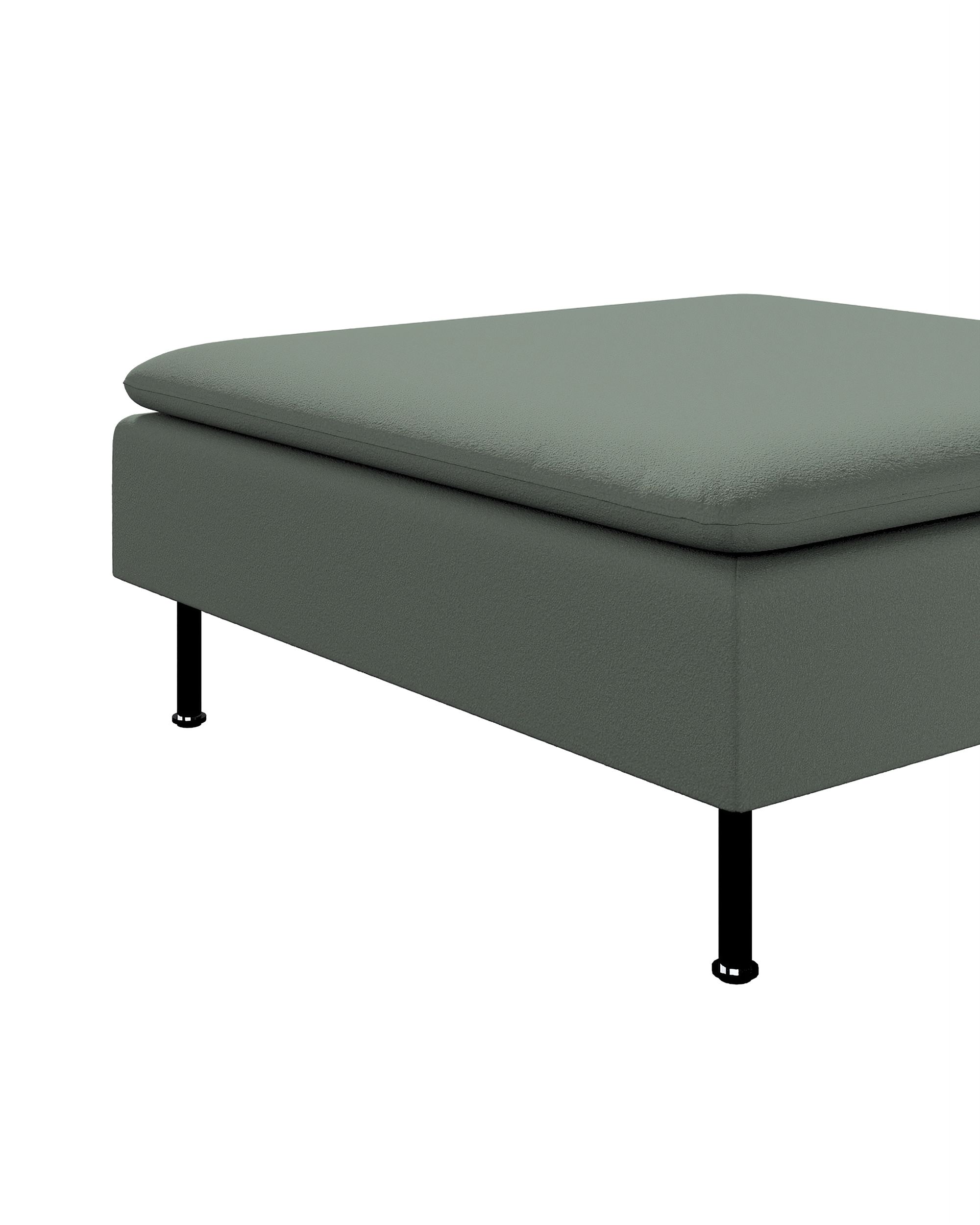 Söderhamn footstool cover colour green fabric structured (hover)