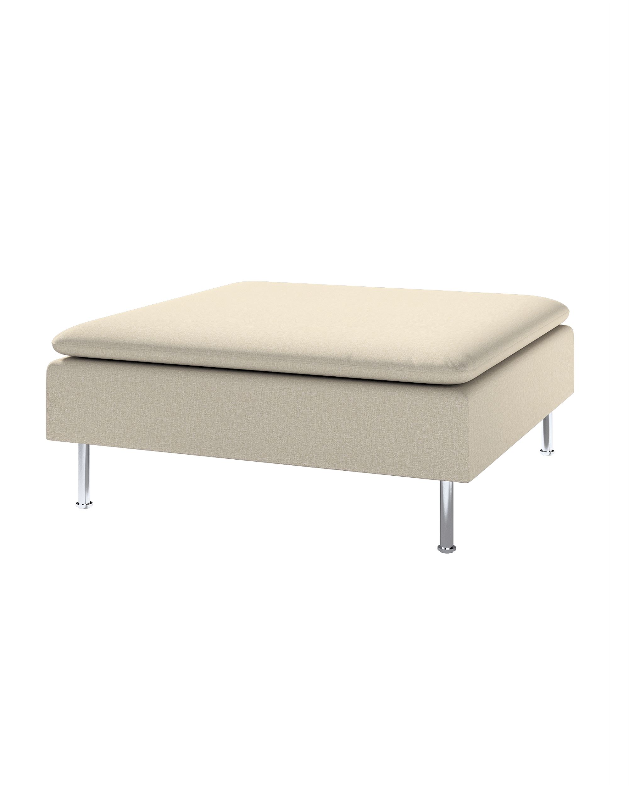 Söderhamn footstool cover colour beige fabric structured