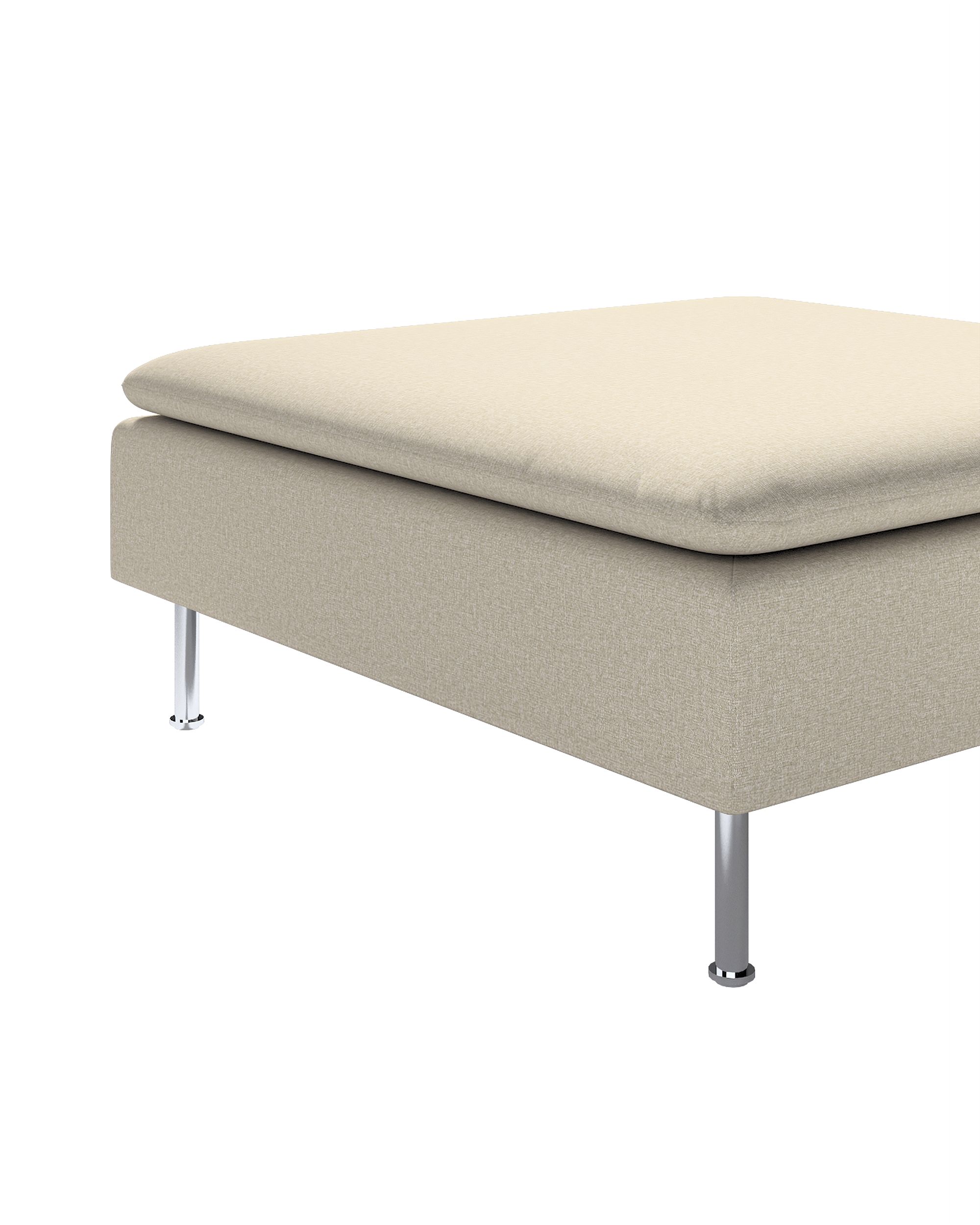 Söderhamn footstool cover colour beige fabric structured (hover)