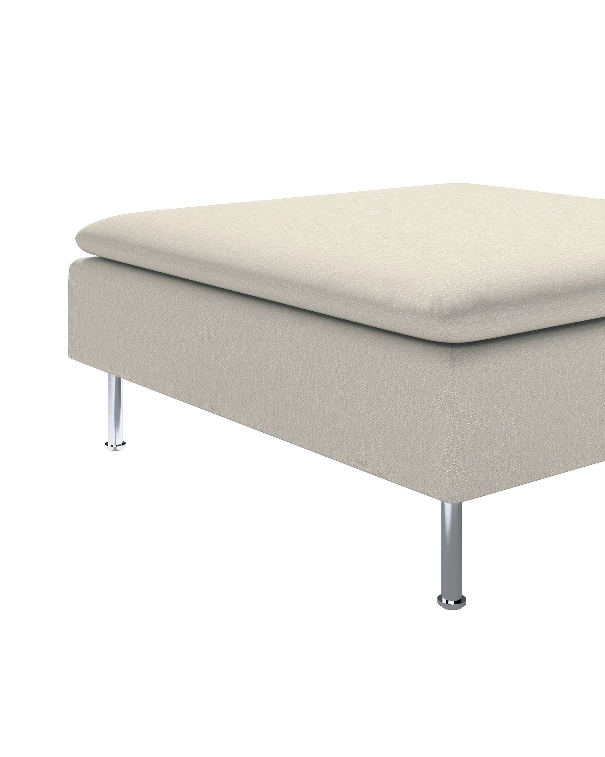 Söderhamn footstool cover colour beige fabric structured (hover)